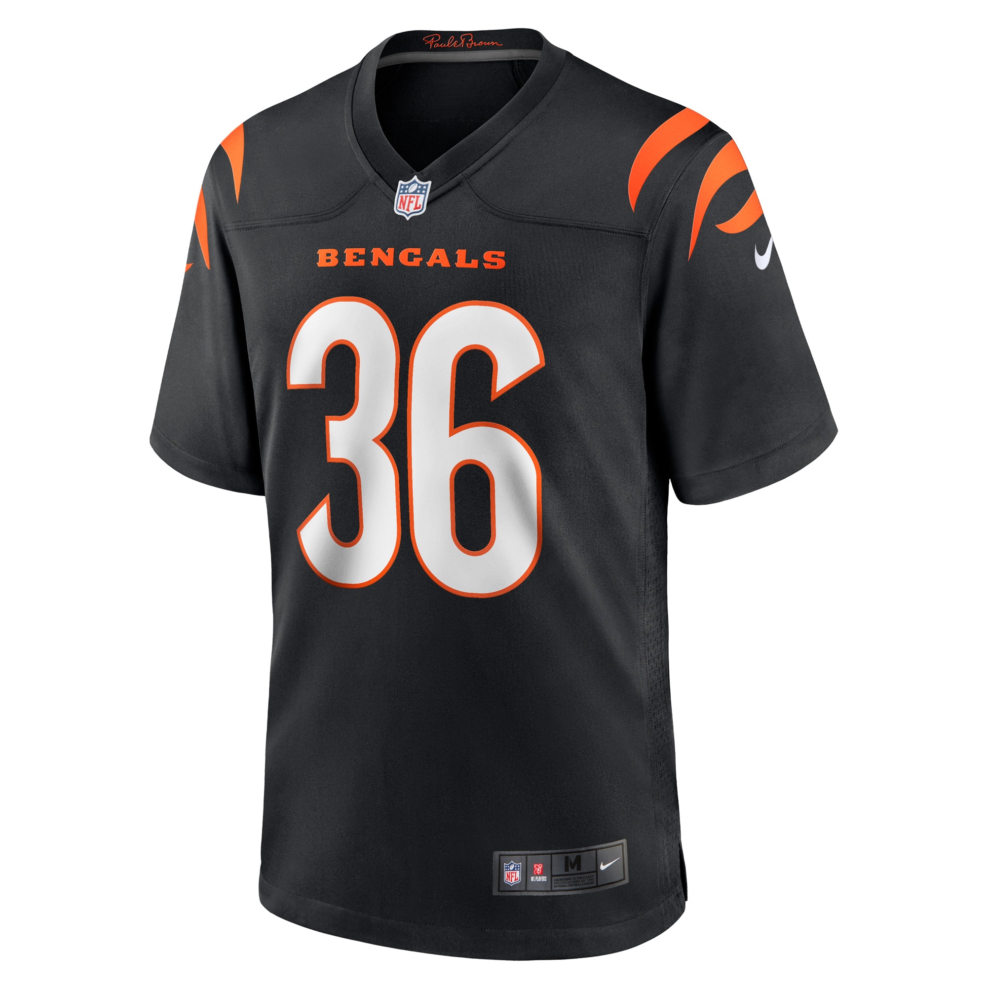 Elijah Holyfield Cincinnati BengalsGame Player Jersey - Black