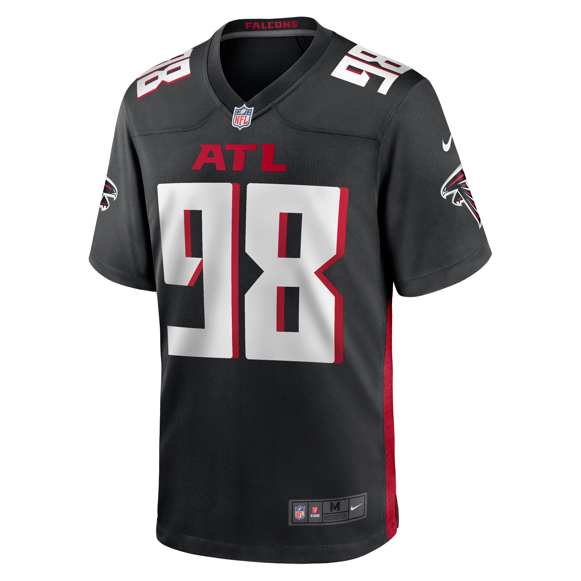 Timmy Horne Atlanta FalconsGame Player Jersey - { Black