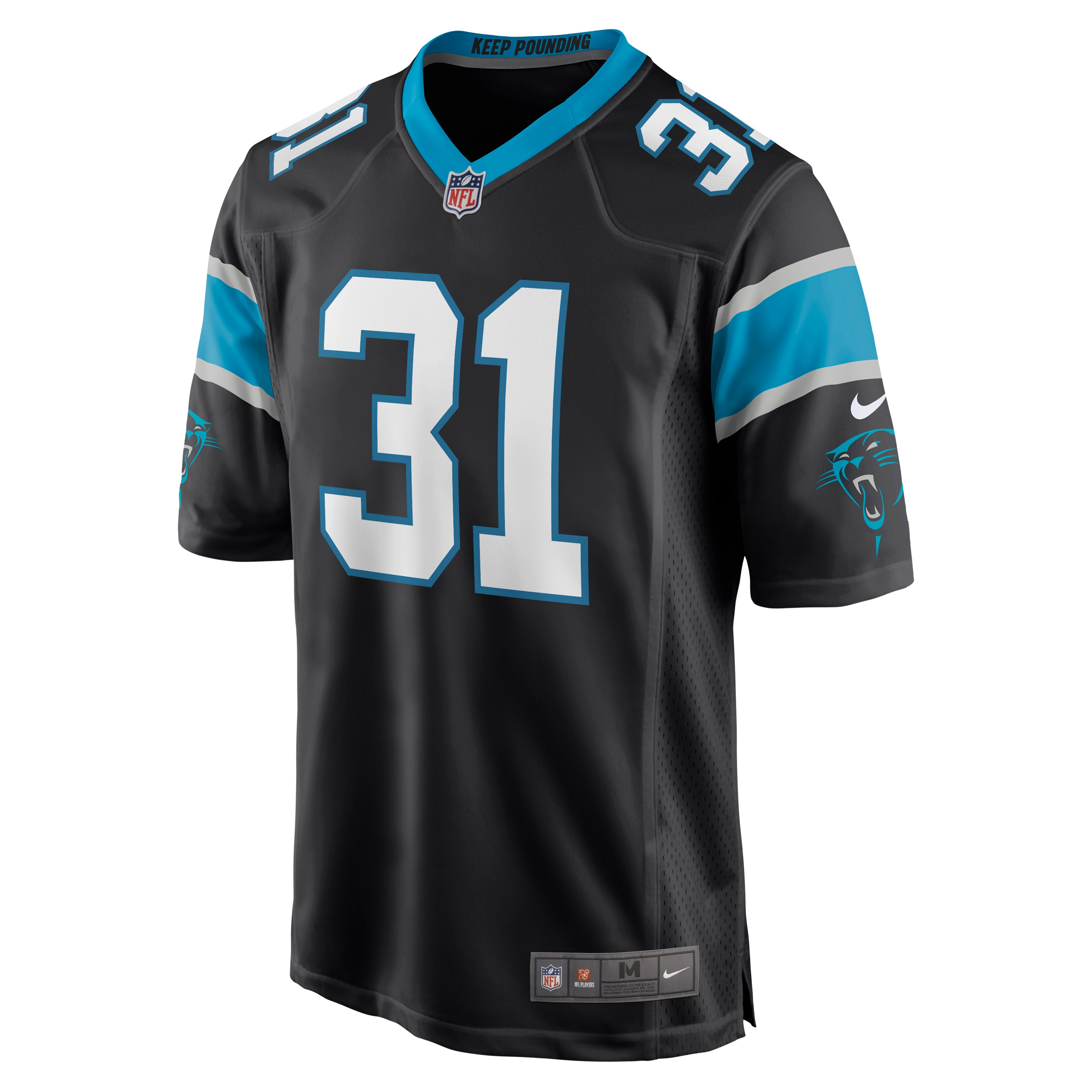Juston Burris Carolina PanthersGame Jersey - Black