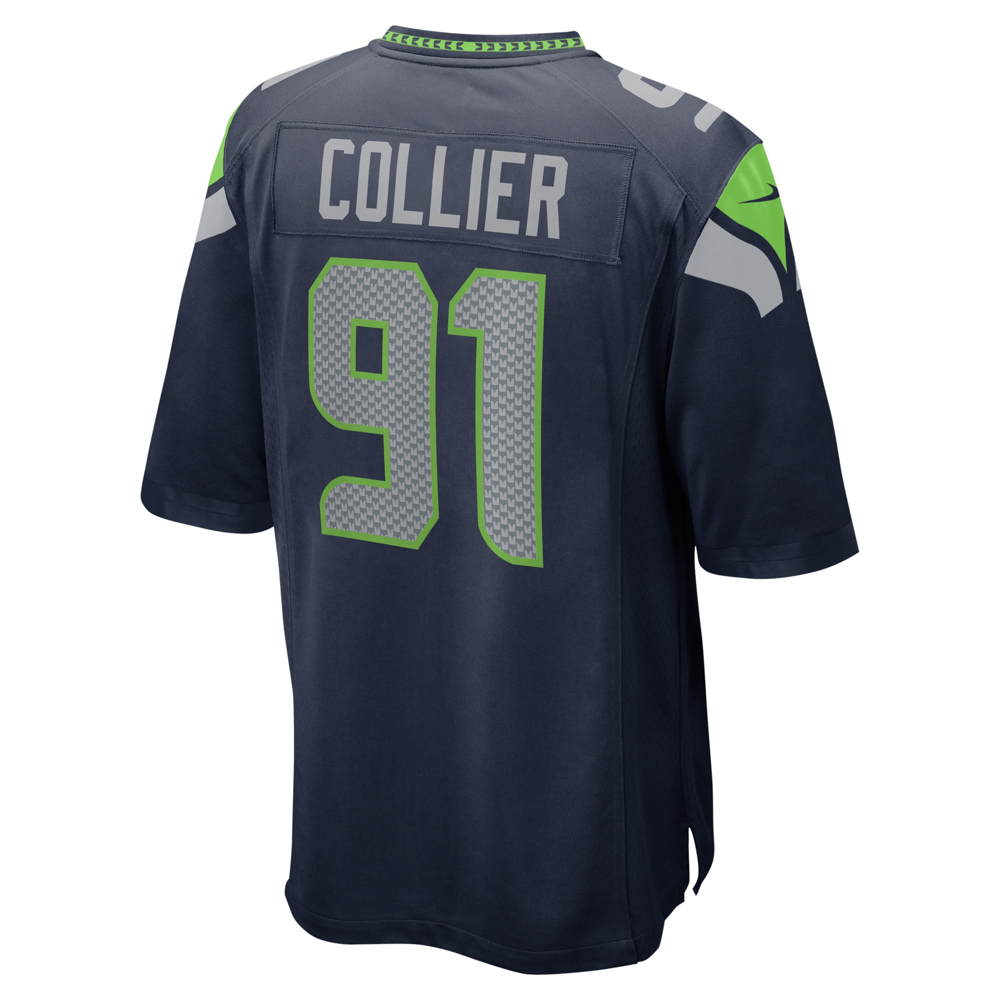 L.J. Collier Seattle SeahawksGame Jersey - College Navy