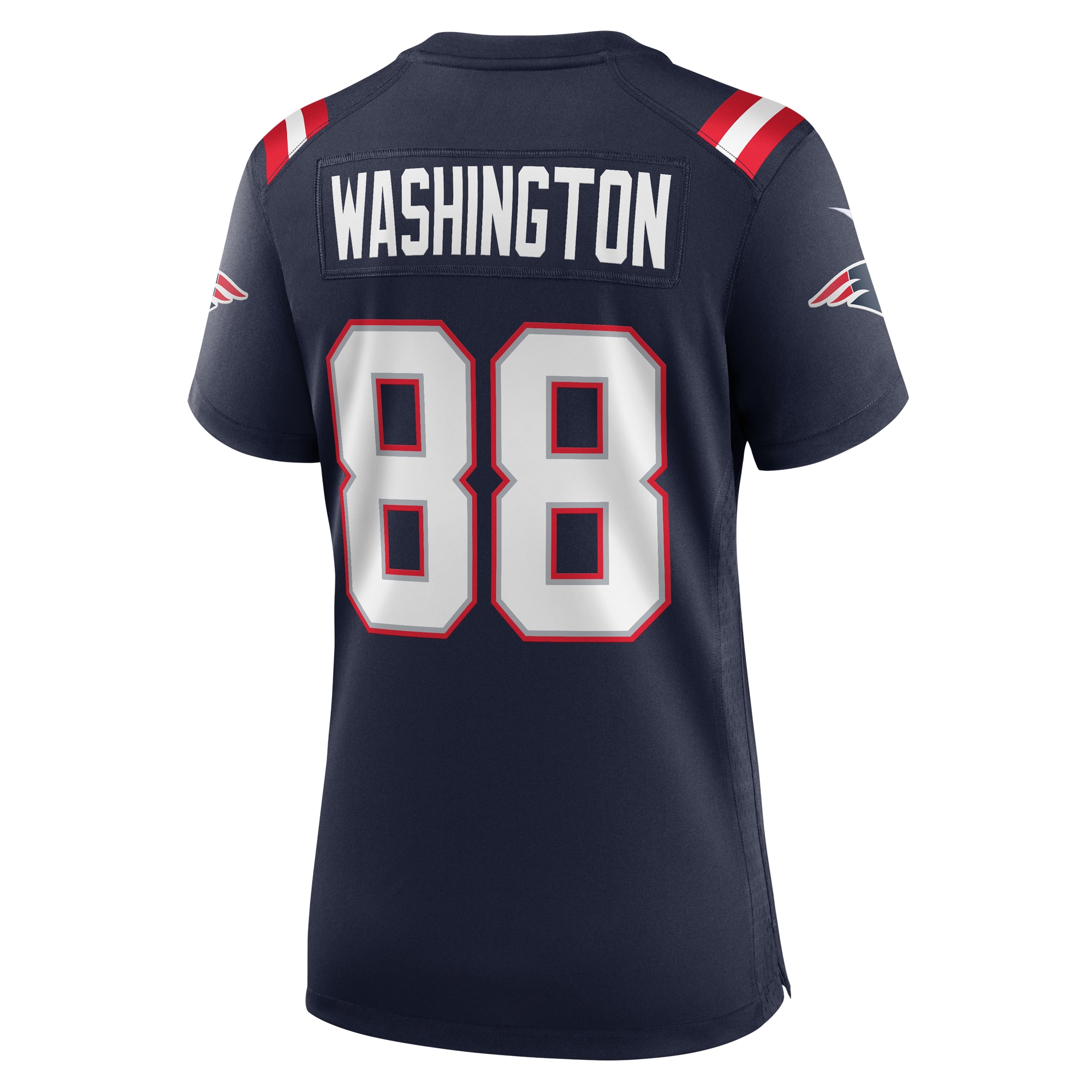 Scotty Washington New England Patriots Women's Home Game Player Jersey - Navy