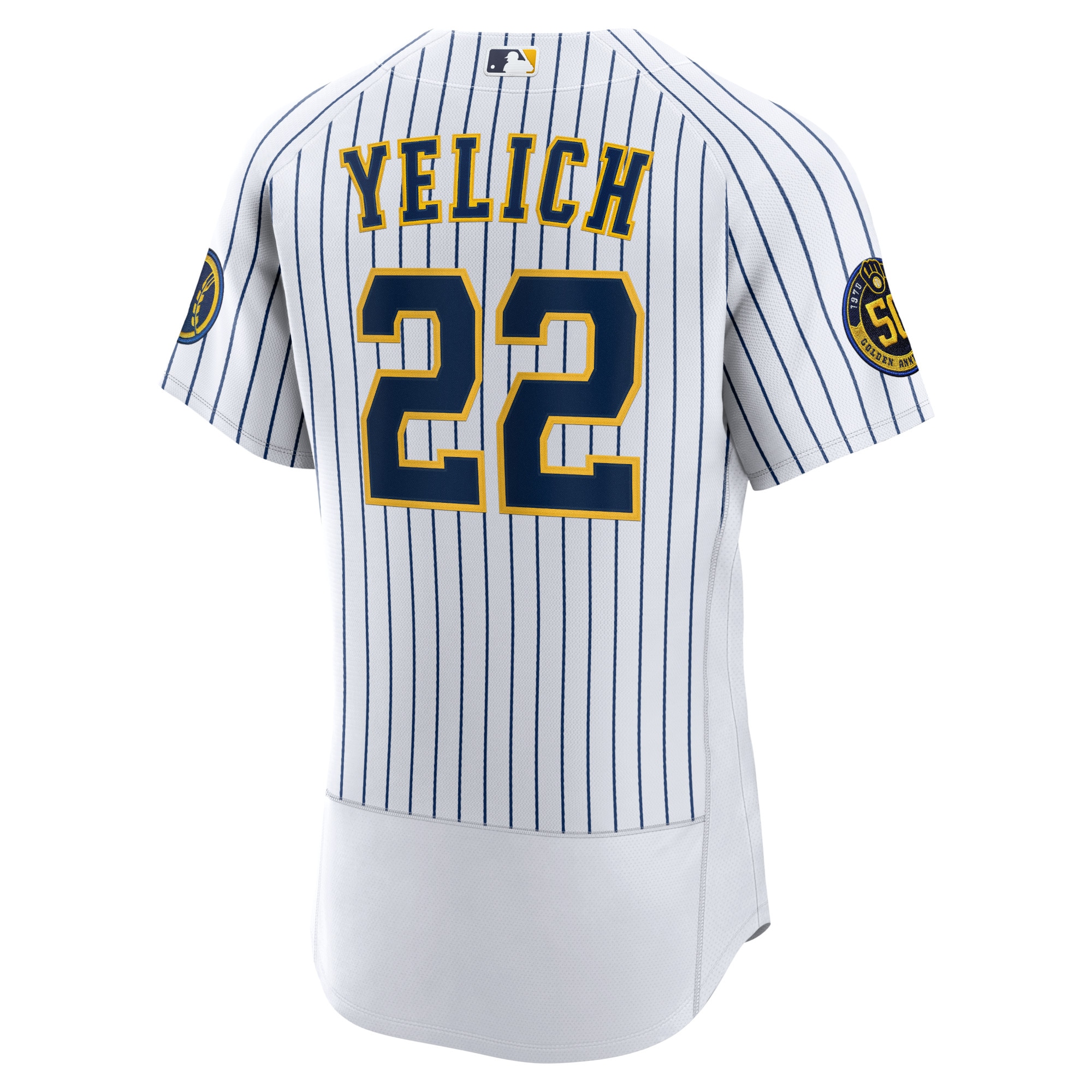 Christian Yelich Milwaukee BrewersAlternate Authentic Player Jersey - White