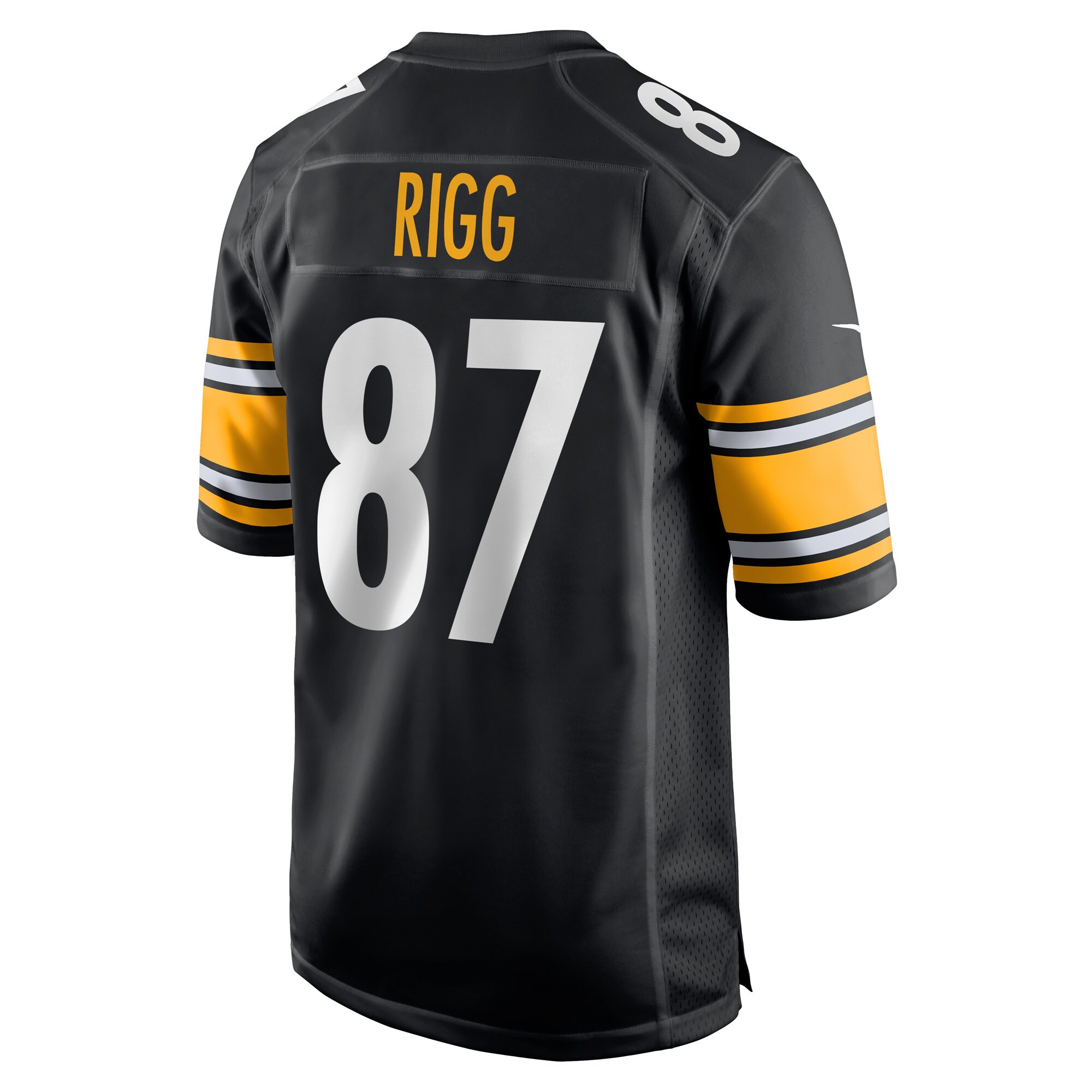 Justin Rigg Pittsburgh SteelersGame Player Jersey - Black
