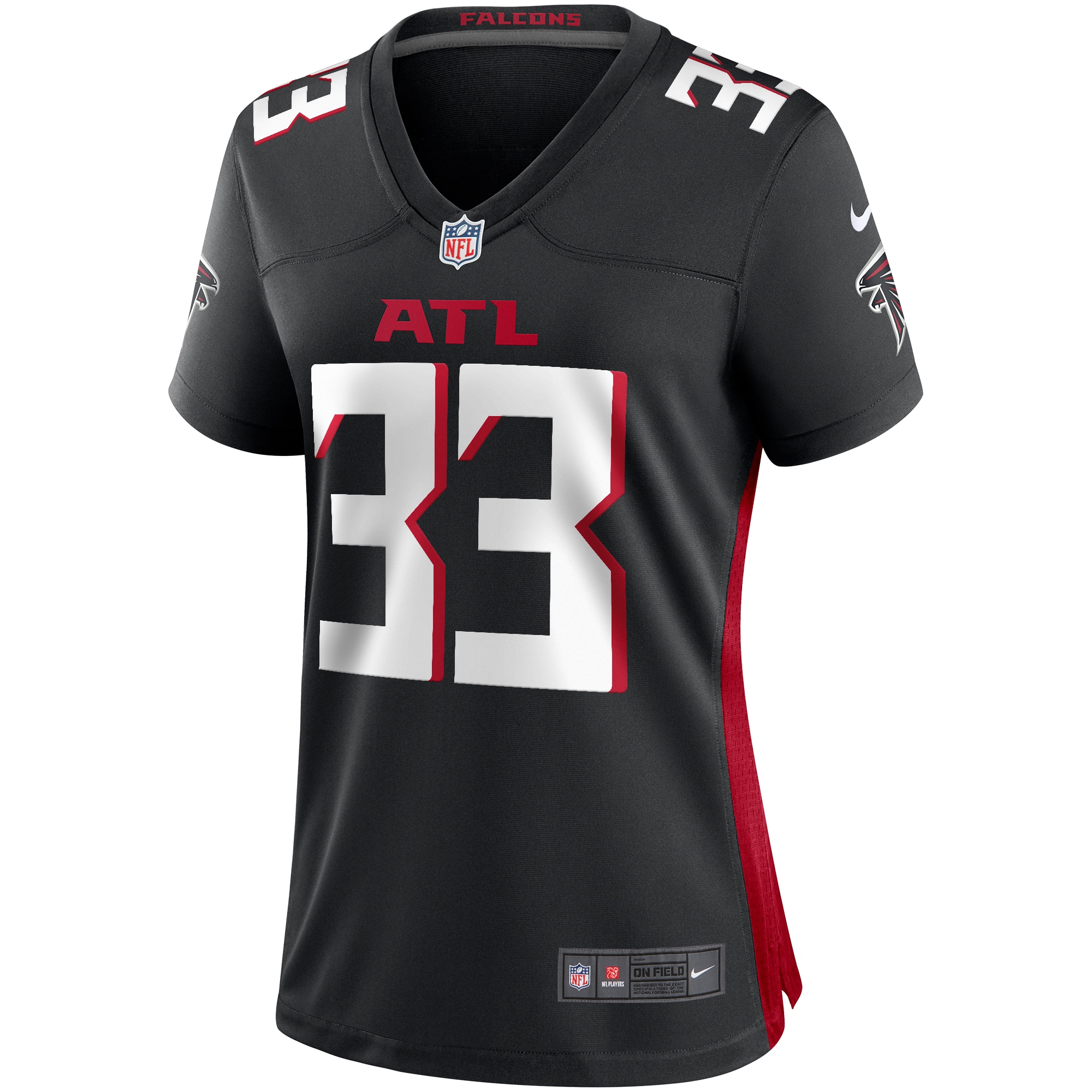 Michael Turner Atlanta Falcons Women's Game Retired Player Jersey - Black