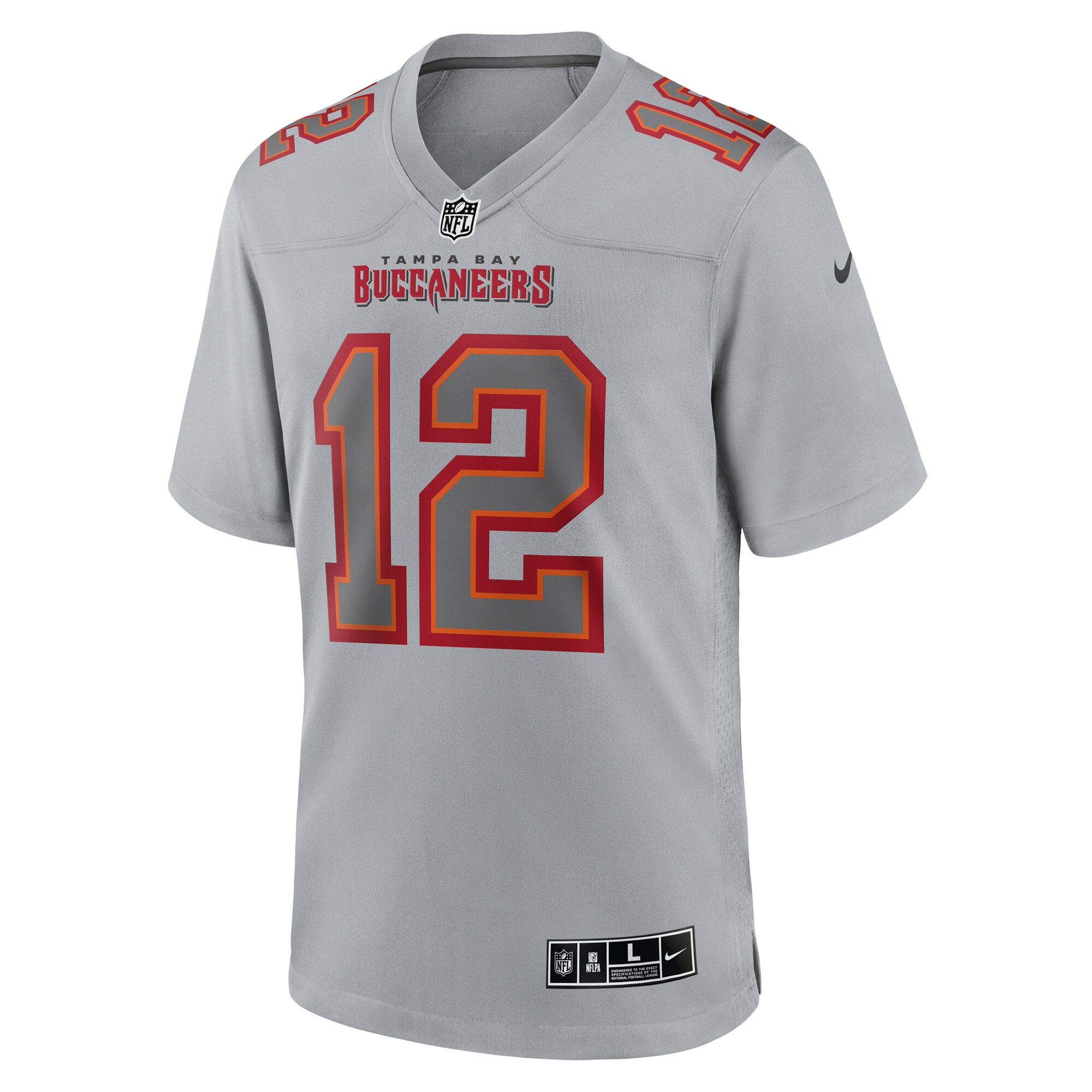 Tom Brady Tampa Bay BuccaneersAtmosphere Fashion Game Jersey - Gray