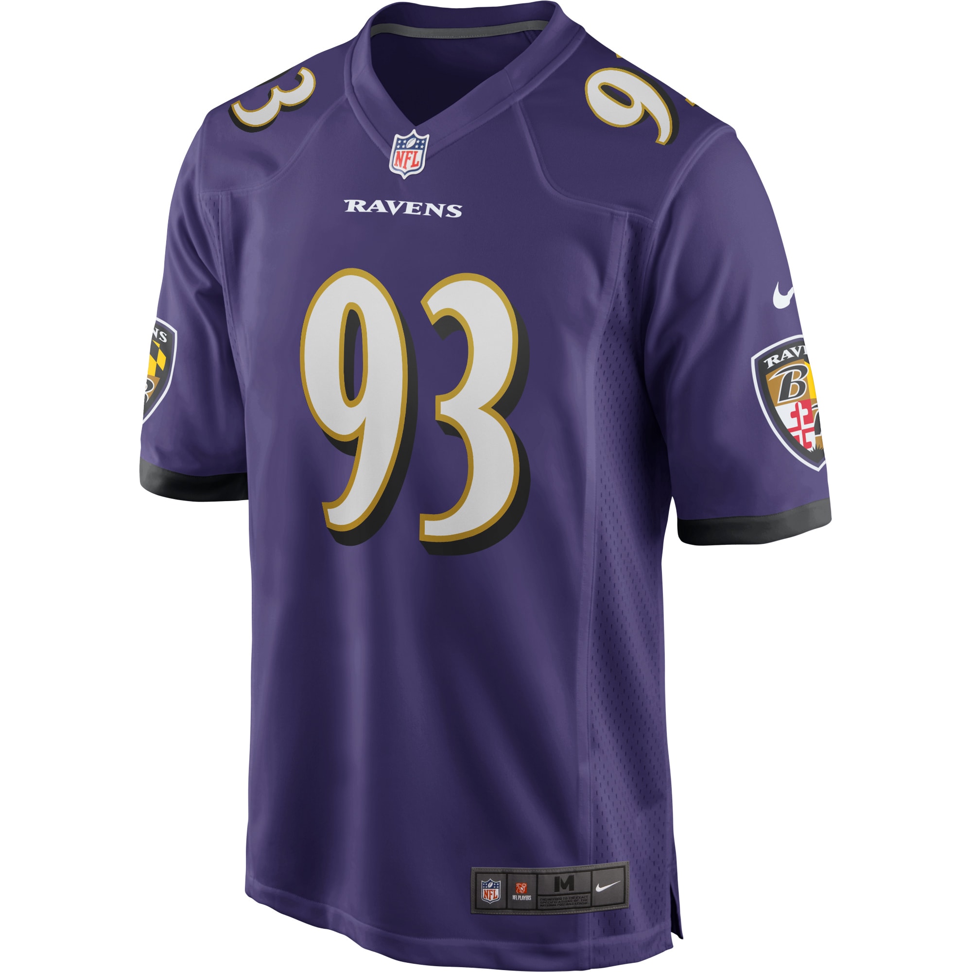 Calais Campbell Baltimore RavensGame Player Jersey - Purple