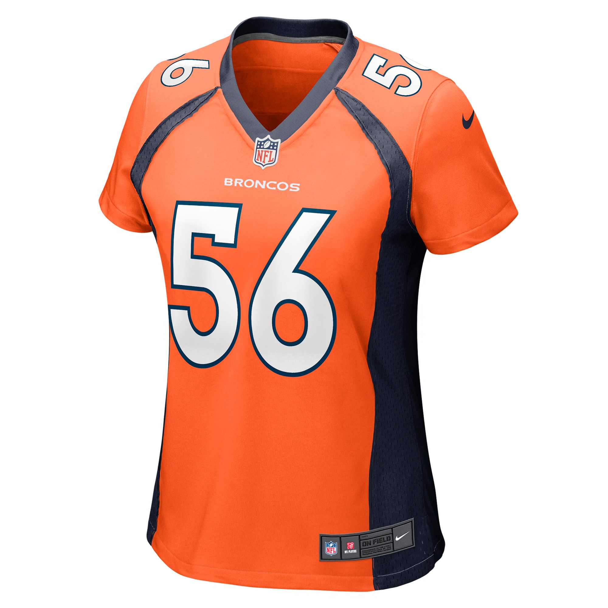 Baron Browning Denver Broncos Women's Game Jersey - Orange
