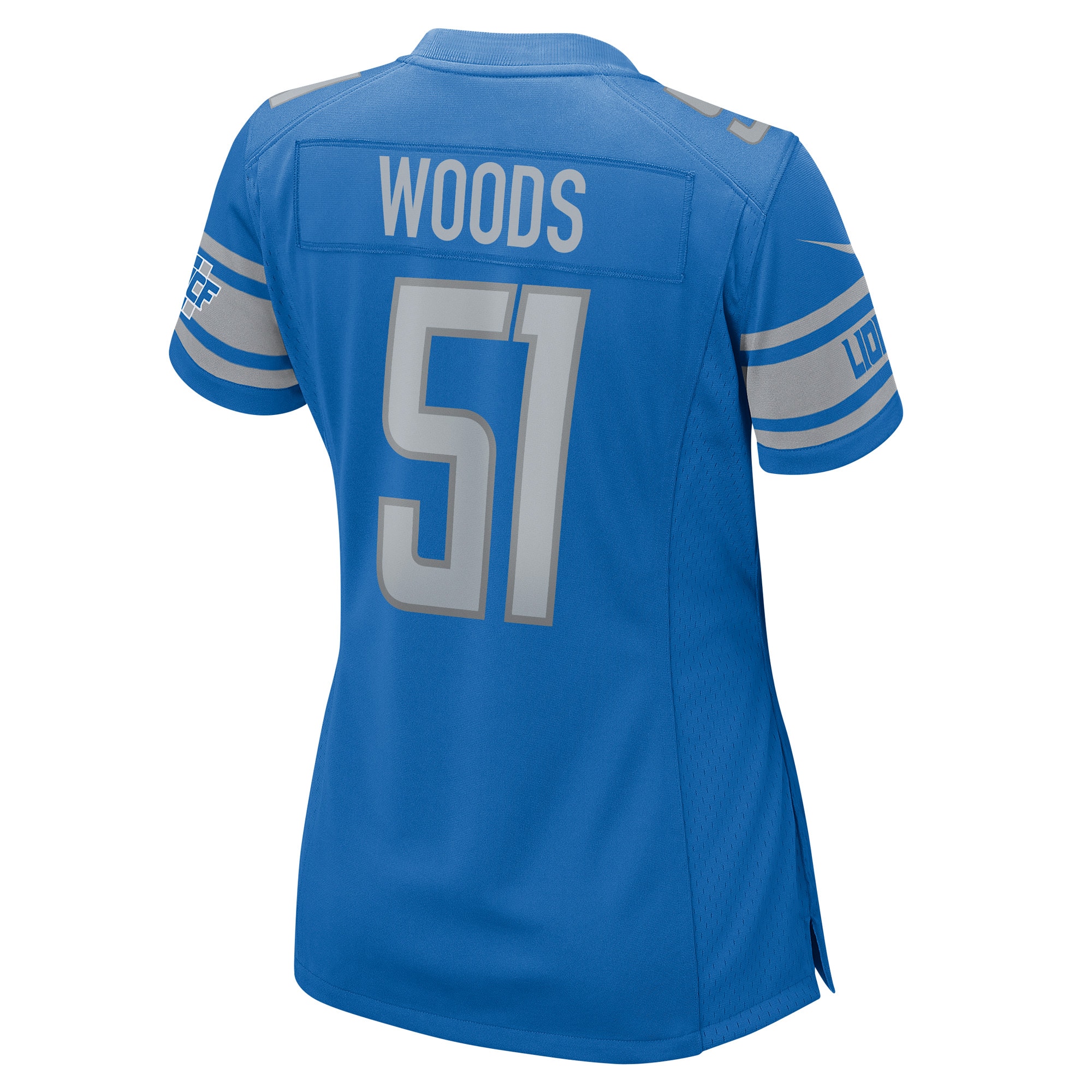 Josh Woods Detroit Lions Women's Player Game Jersey - Blue