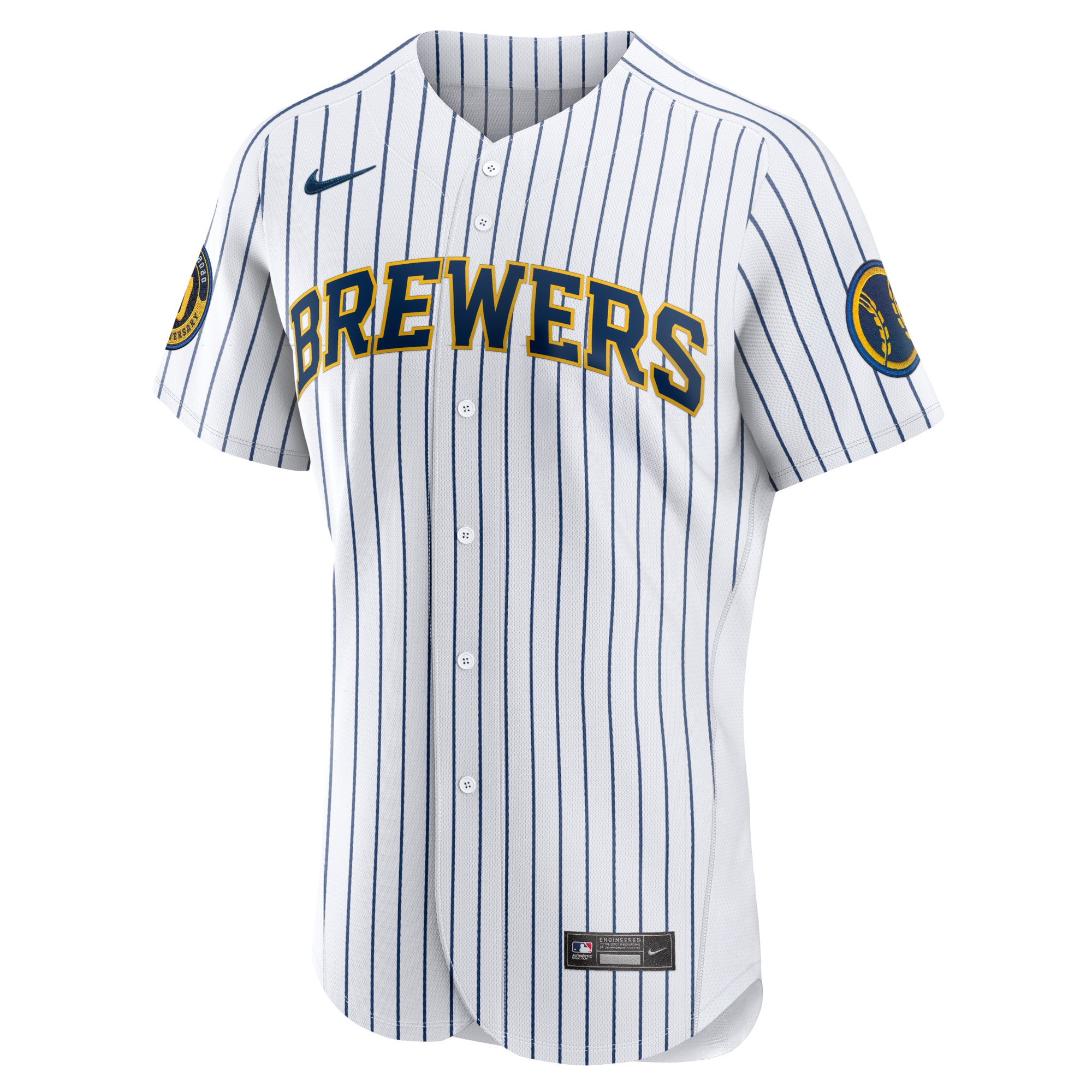 Milwaukee BrewersAlternate Authentic Team Jersey - White
