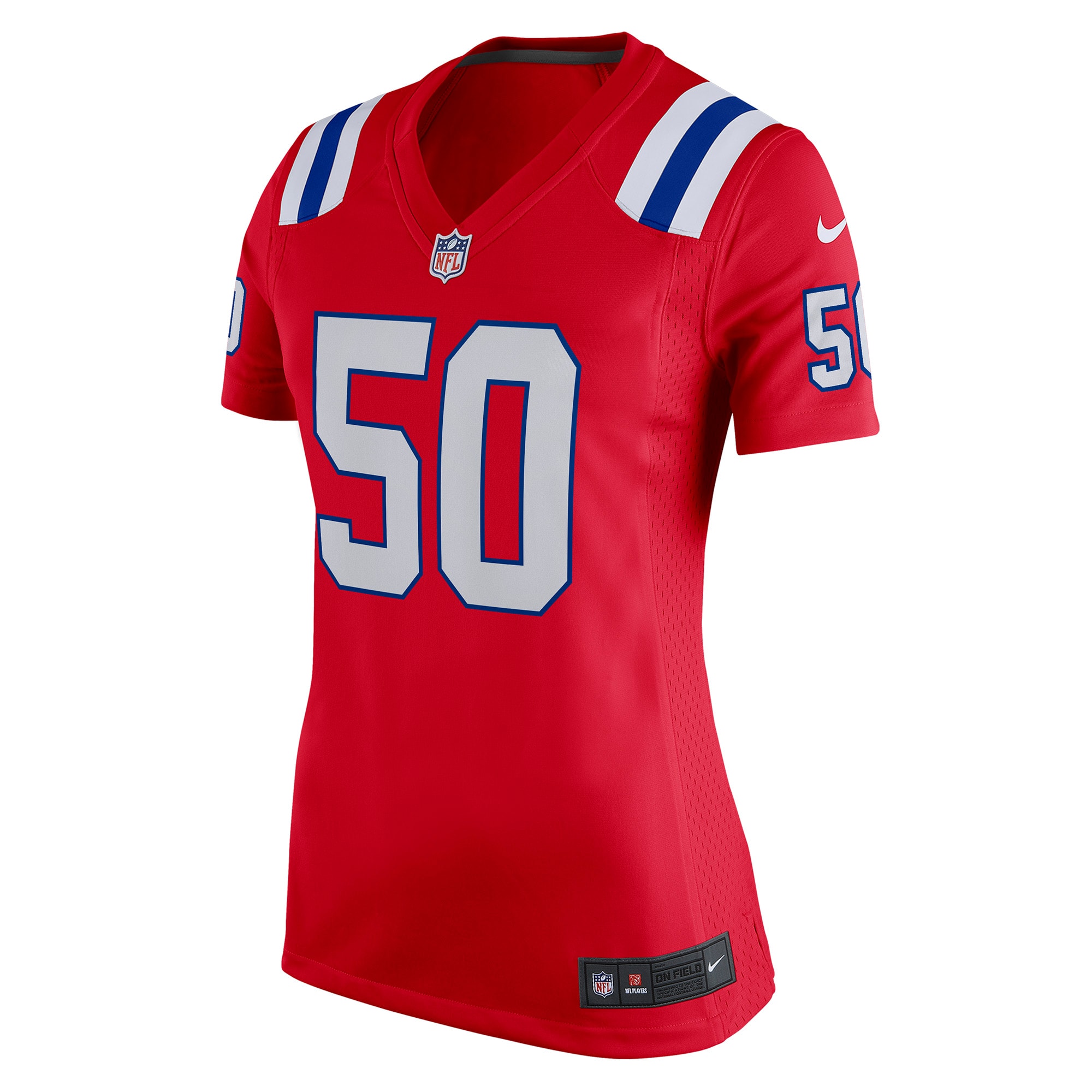 Mike Vrabel New England Patriots Women's Retired Game Jersey - Red