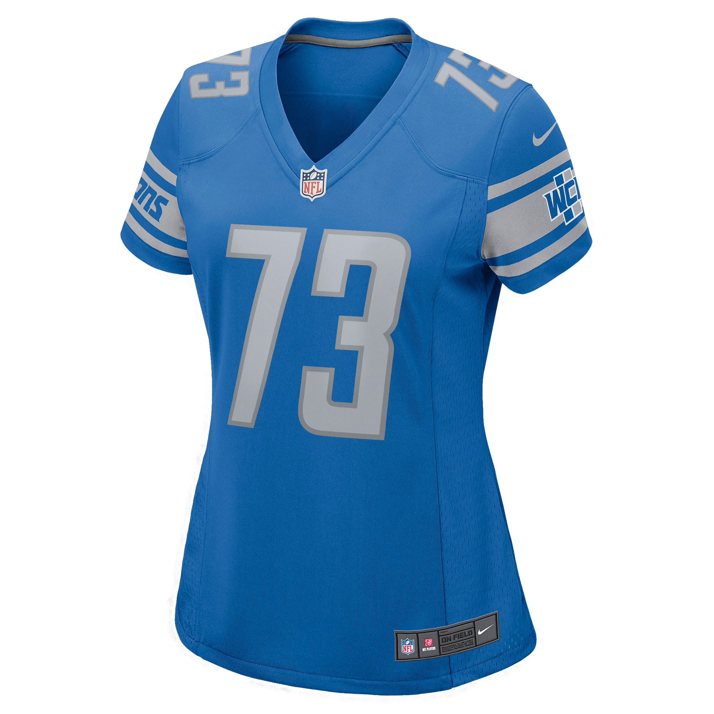 Jonah Jackson Detroit Lions Women's Game Jersey - Blue