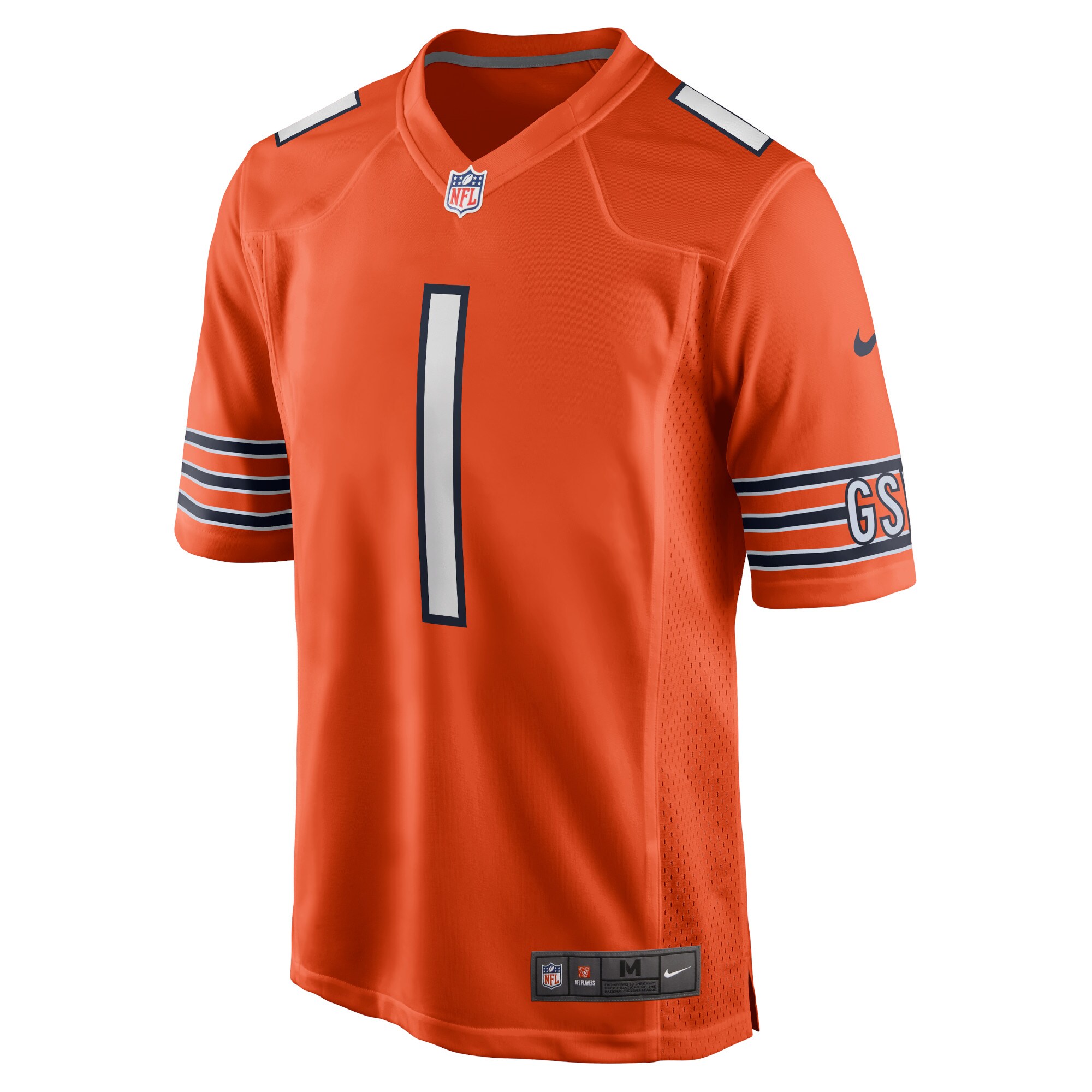 Justin Fields Chicago BearsPlayer Game Jersey - Orange