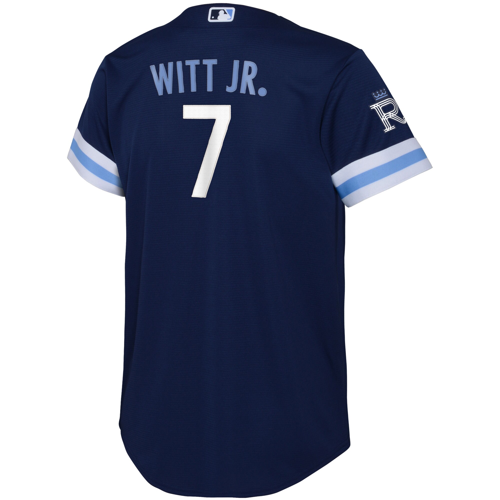 Bobby Witt Jr. Kansas City RoyalsYouth 2022 City Connect Replica Player Jersey - Navy