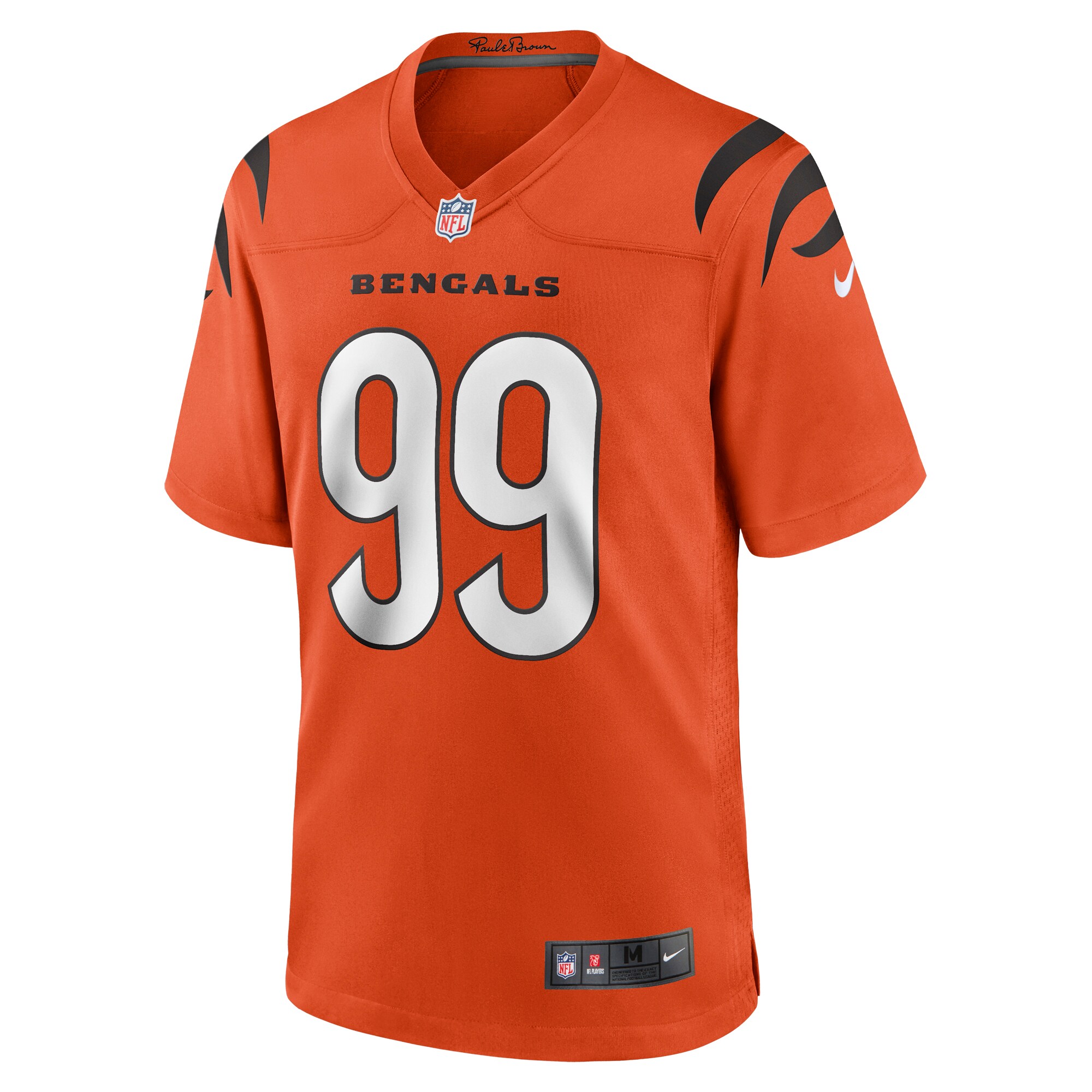 Myles Murphy Cincinnati BengalsTeam Game Jersey - Orange