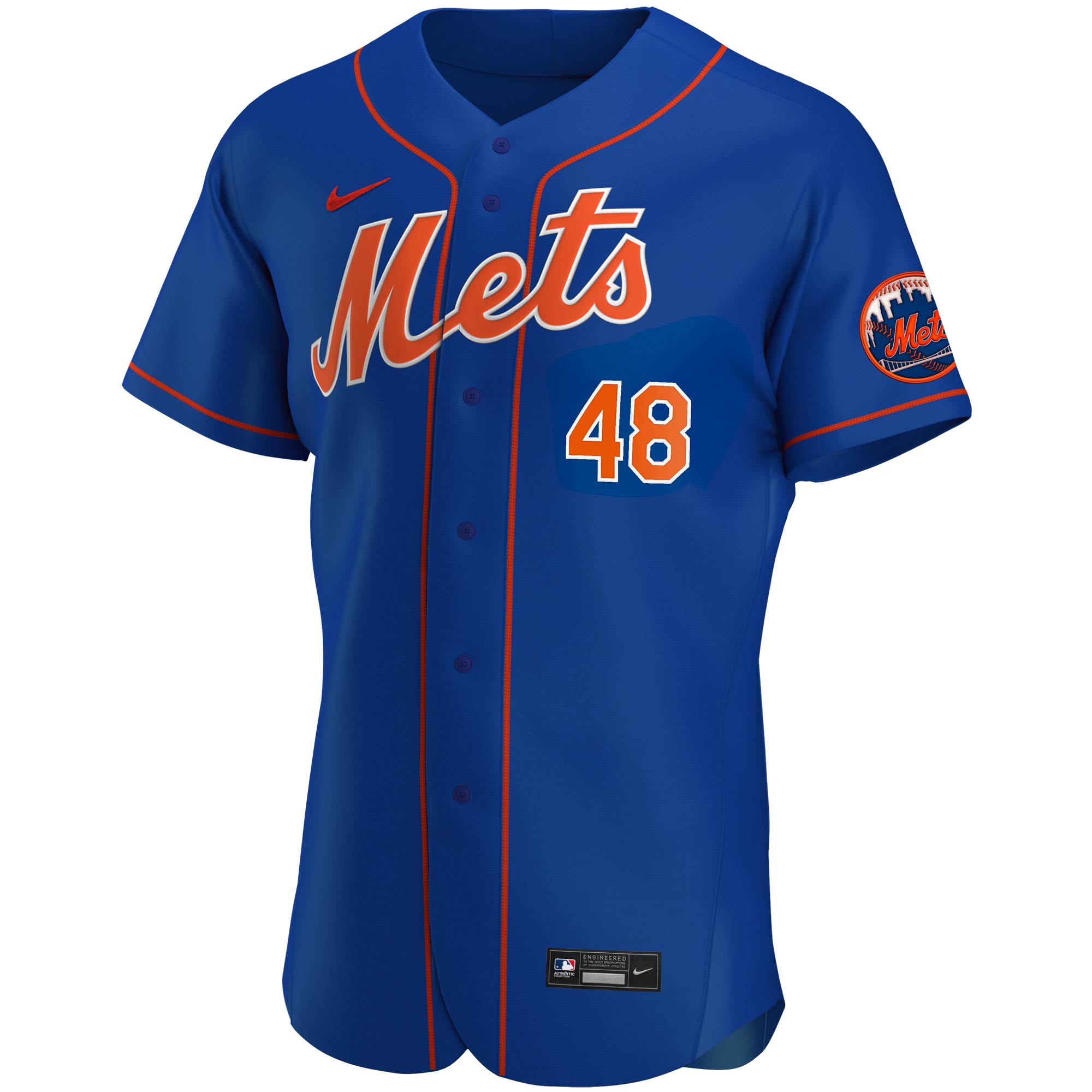 Jacob deGrom New York MetsAlternate Authentic Player Jersey - Royal