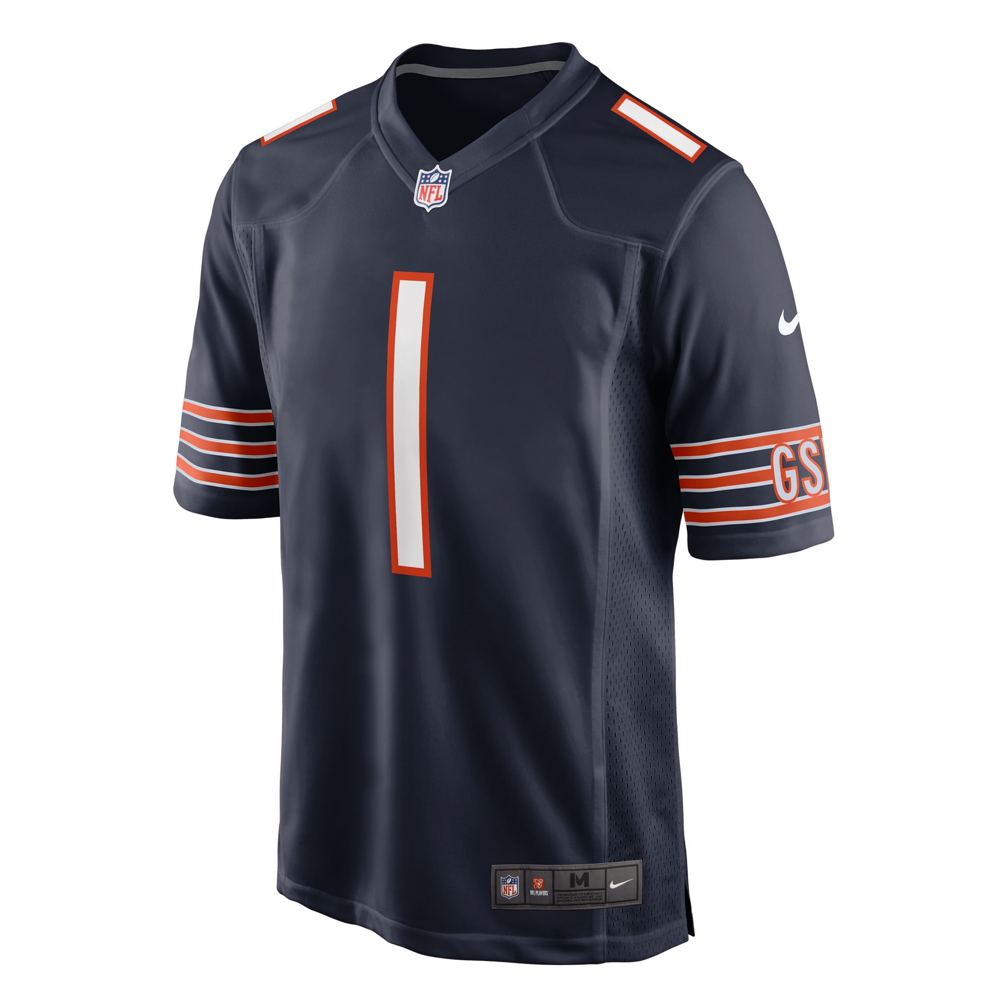 Justin Fields Chicago BearsGame Jersey - Navy