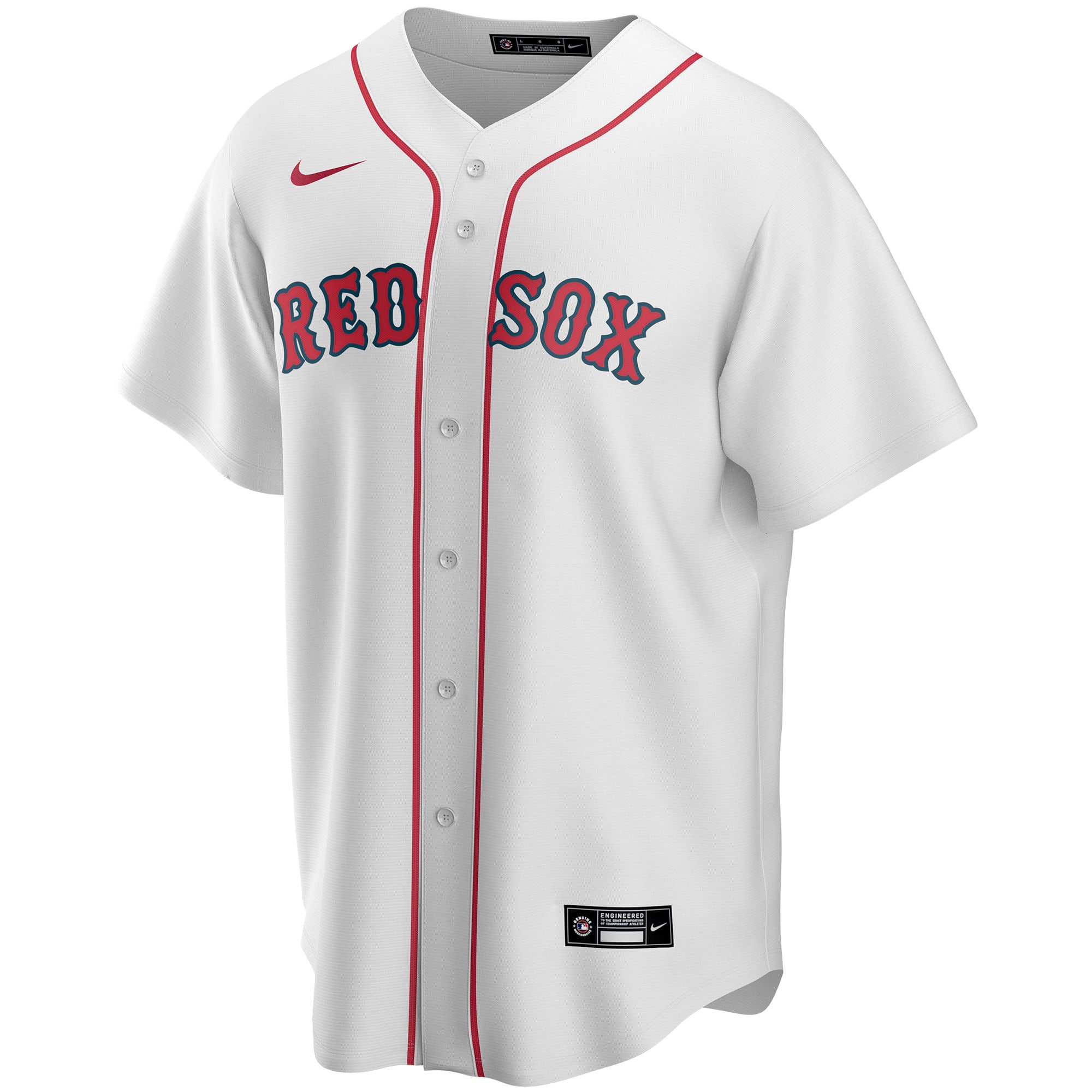 Boston Red SoxHome Replica Custom Jersey - White
