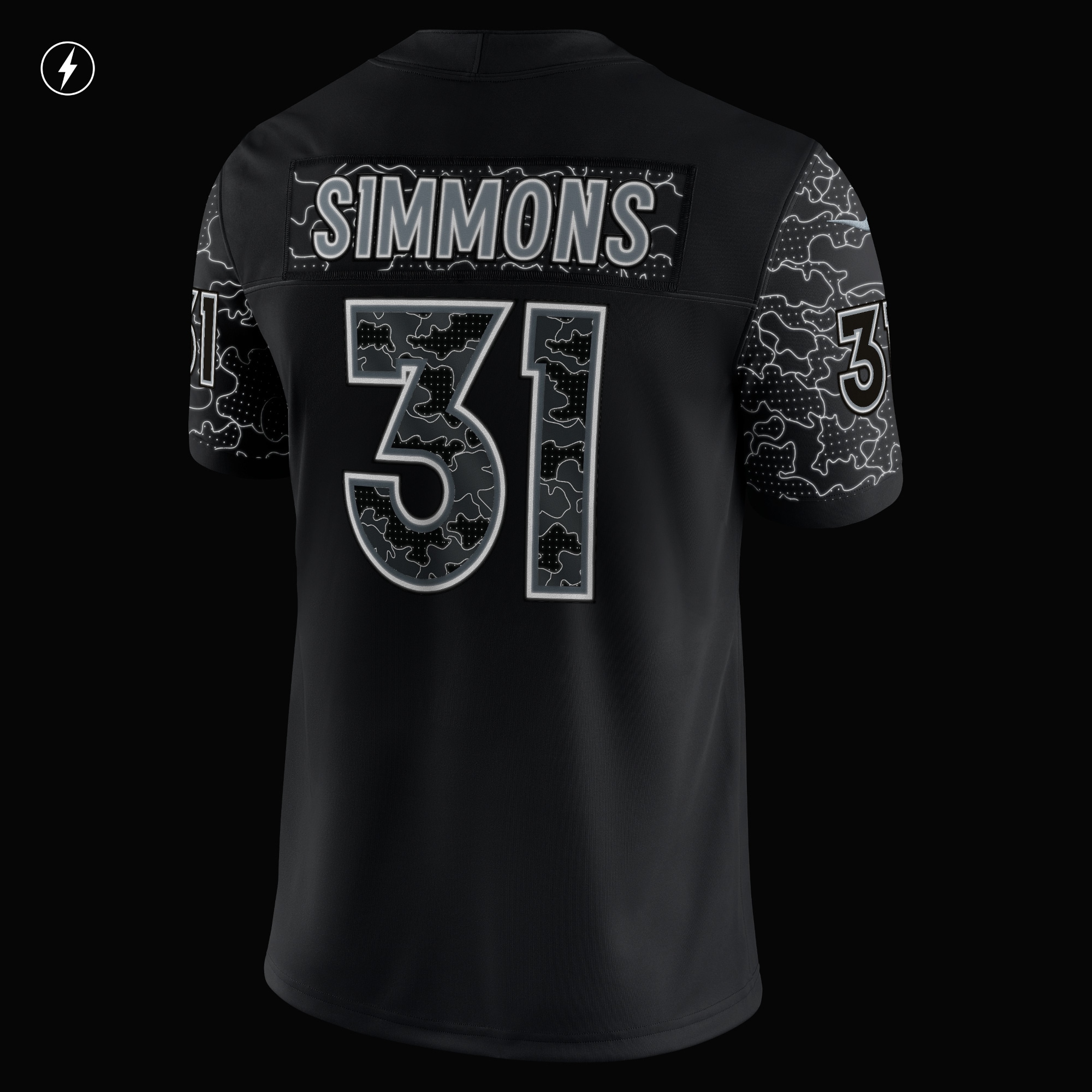 Justin Simmons Denver BroncosRFLCTV Limited Jersey - Black