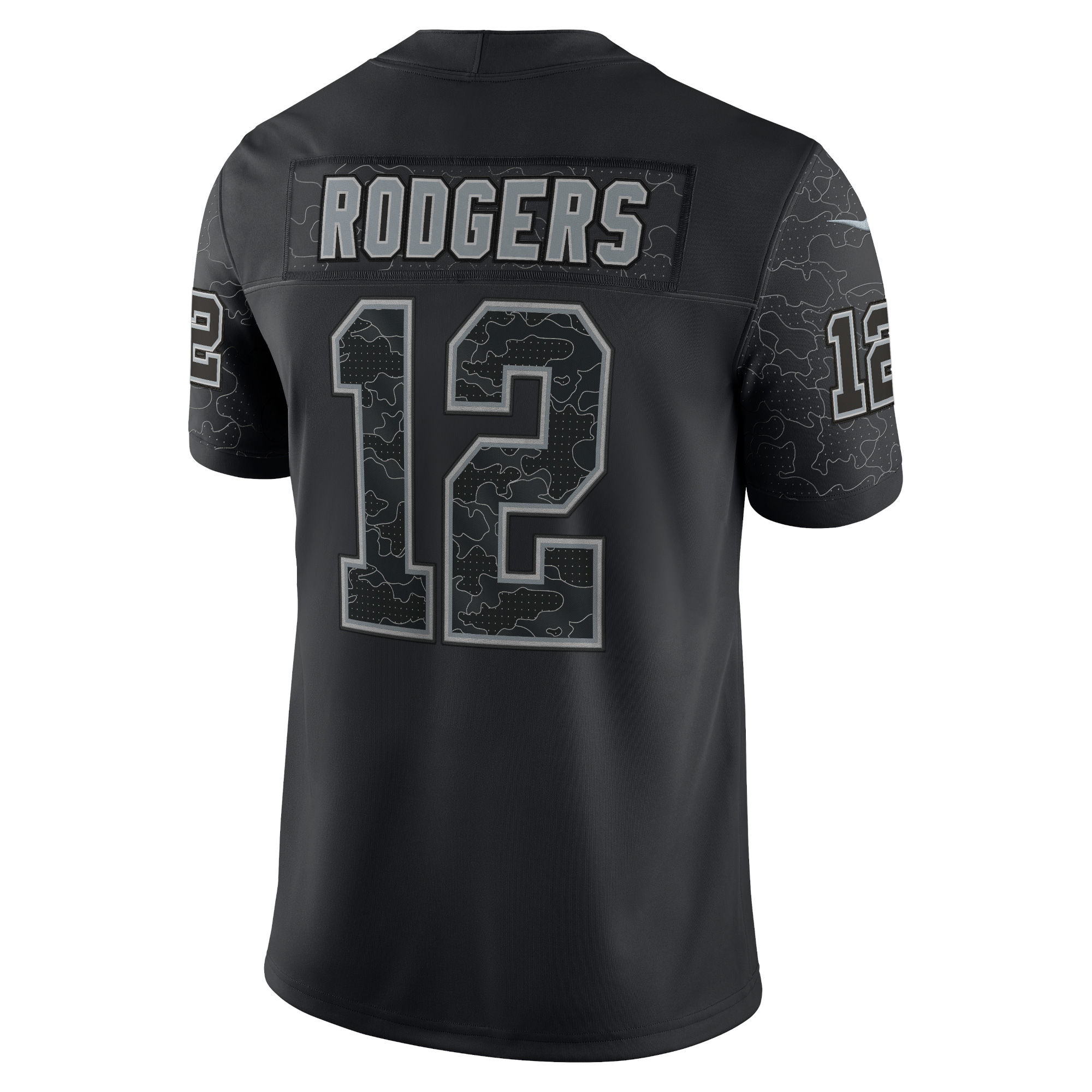Aaron Rodgers Green Bay PackersRFLCTV Limited Jersey - Black