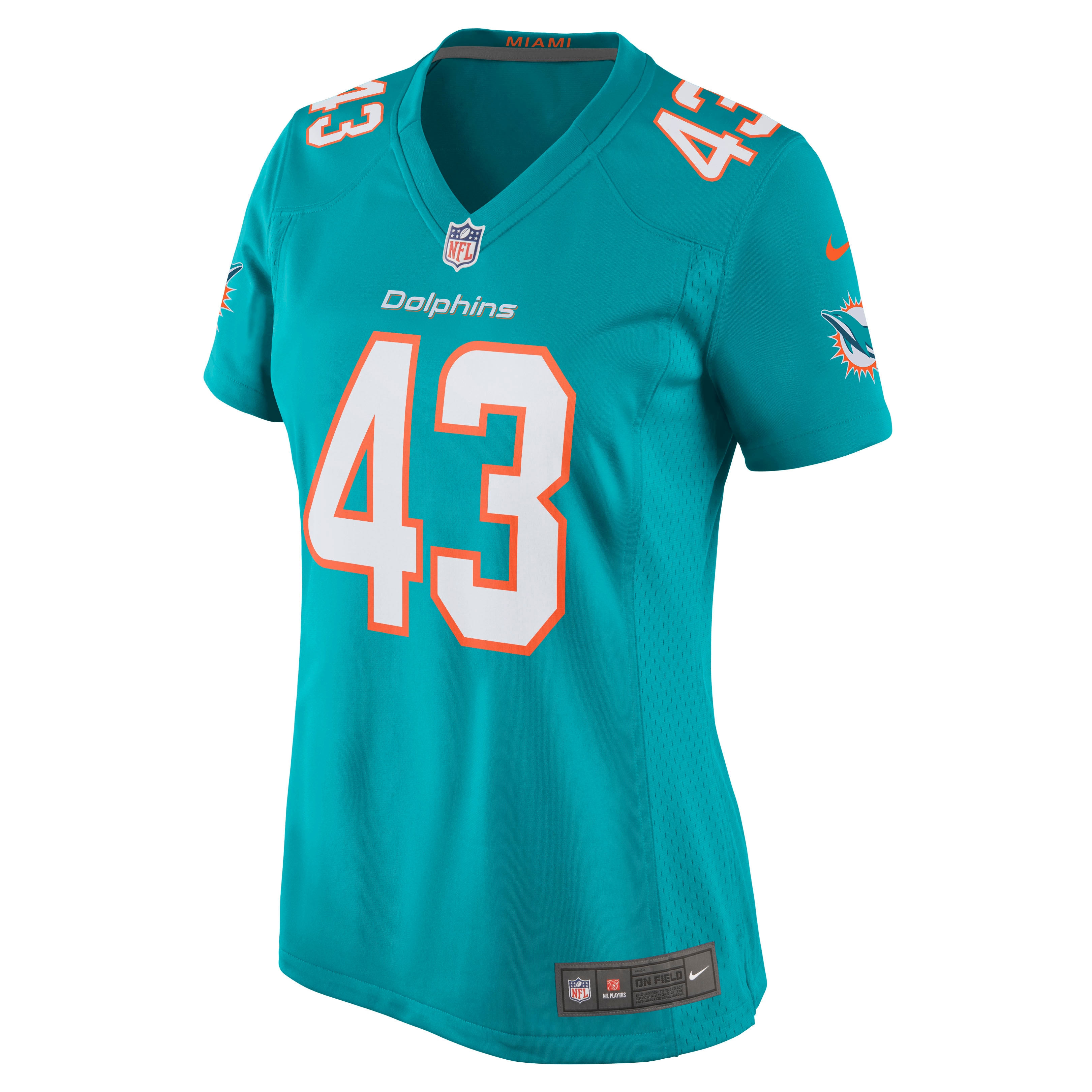 Andrew Van Ginkel Miami Dolphins Women's Game Jersey - Aqua