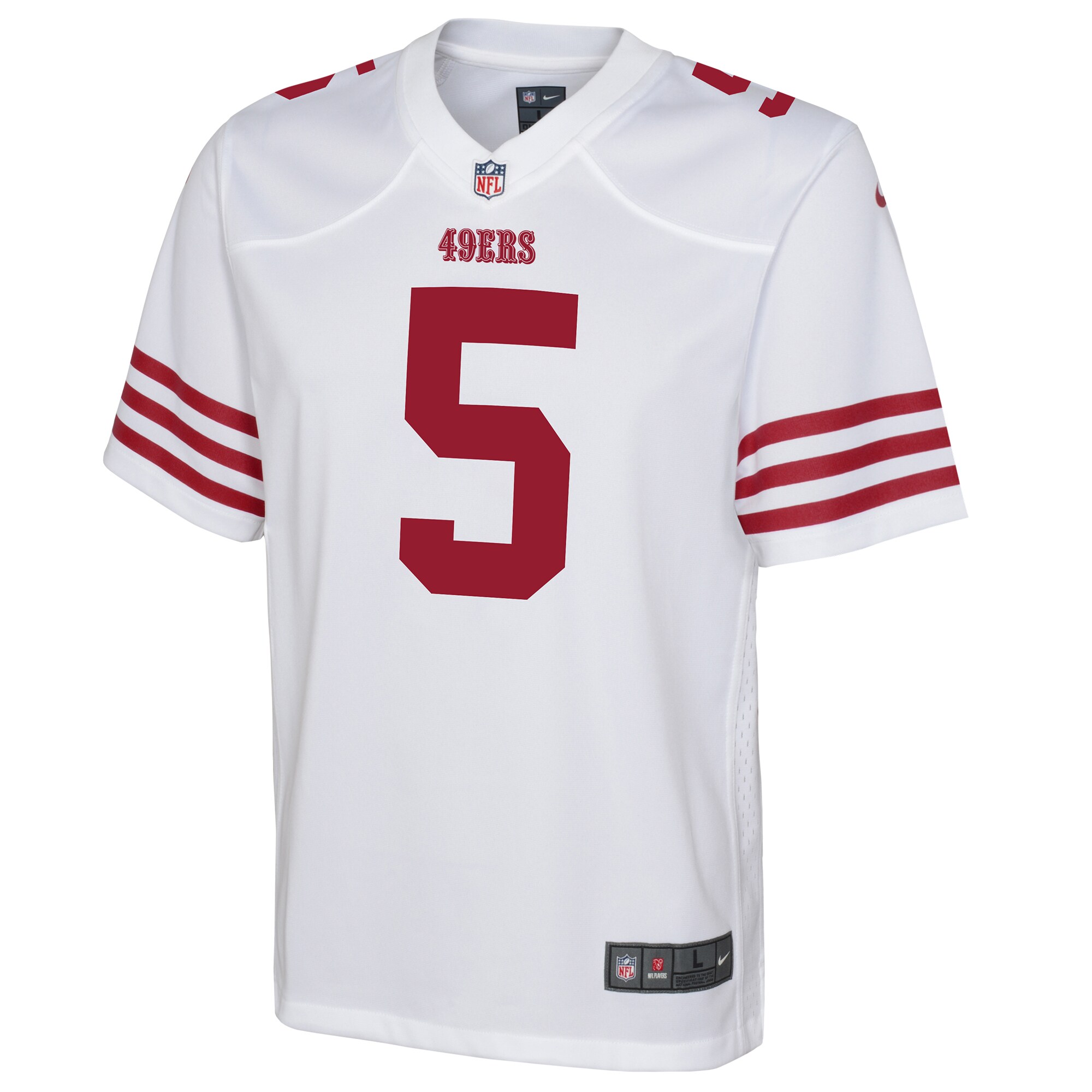 Trey Lance San Francisco 49ersYouth Game Jersey - White