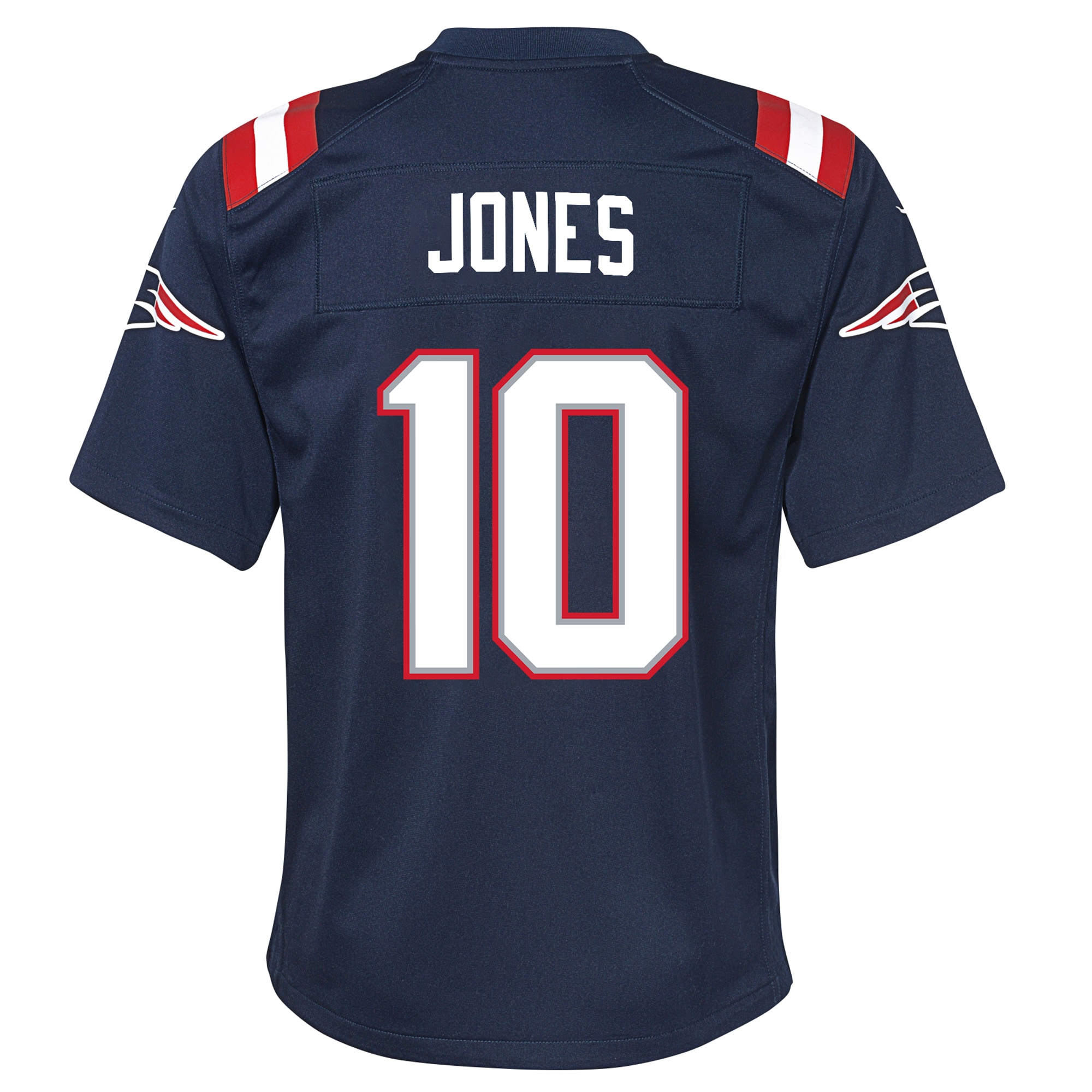Mac Jones New England PatriotsYouth Game Jersey - Navy
