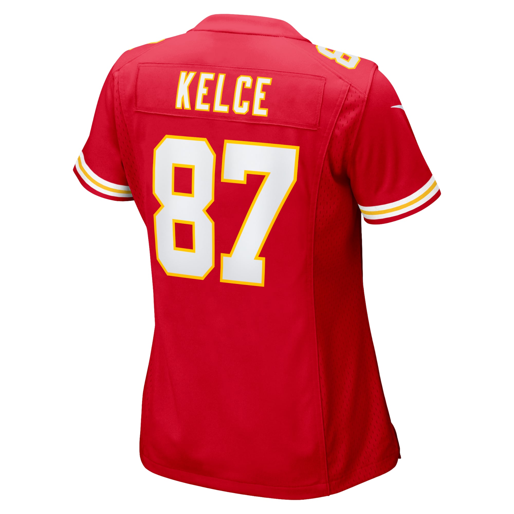 Travis Kelce Kansas City Chiefs Women's Super Bowl LVII Patch Game Jersey - Red