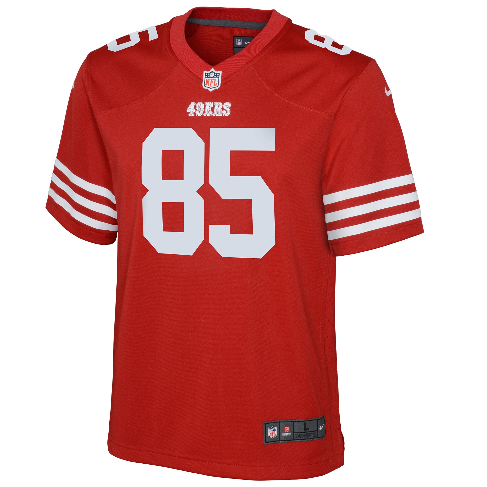 George Kittle San Francisco 49ersYouth Game Jersey - Scarlet