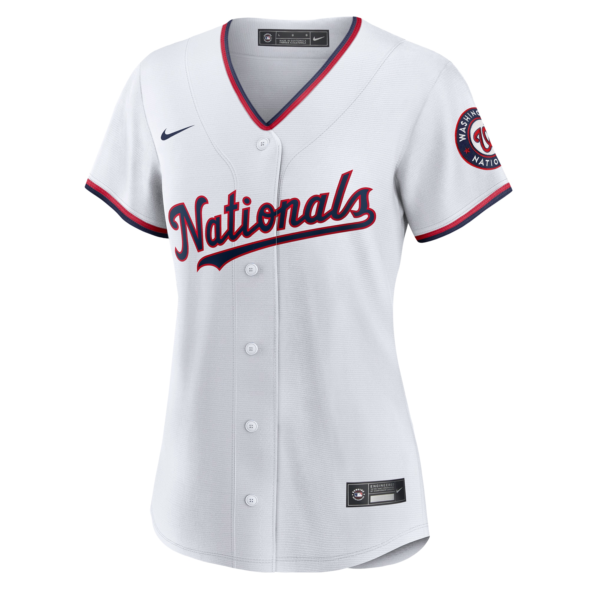 Washington Nationals Women's Replica Custom Jersey - White