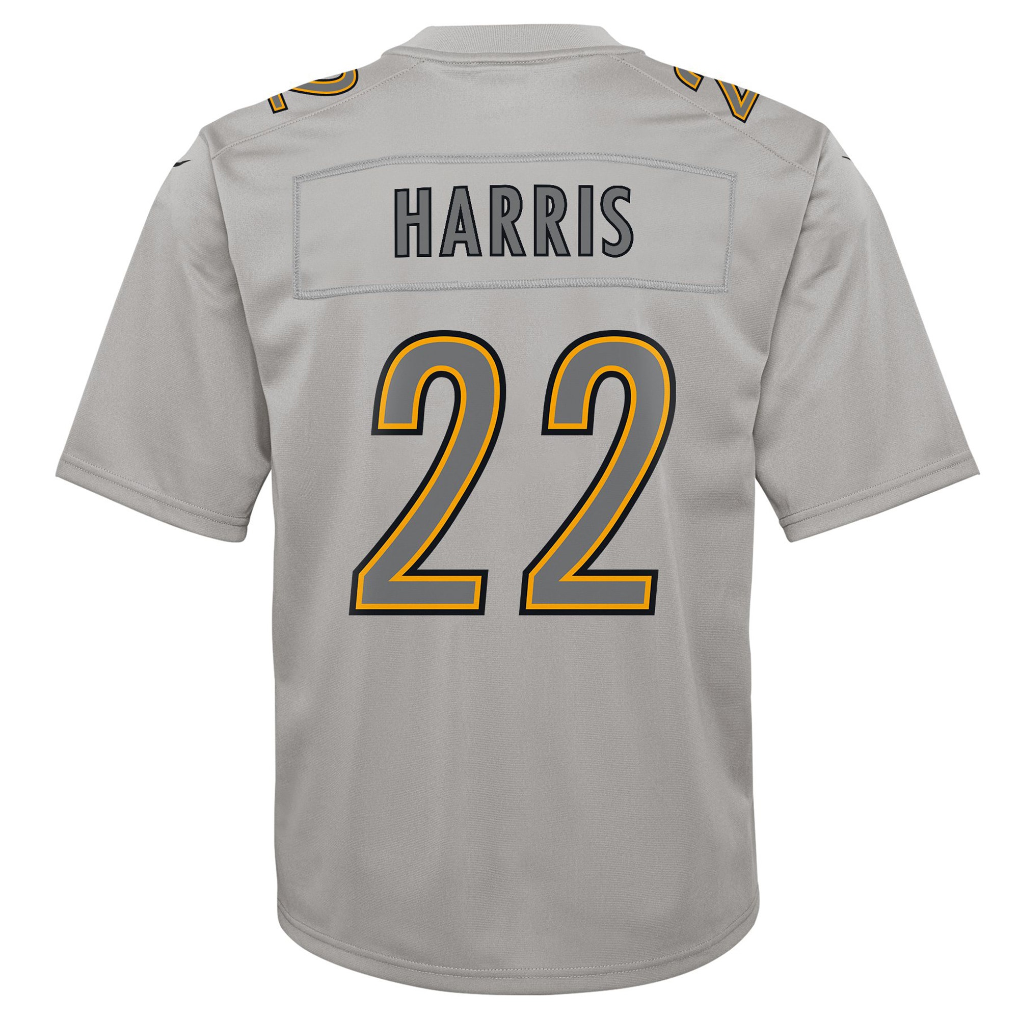 Najee Harris Pittsburgh SteelersYouth Atmosphere Game Jersey - Gray
