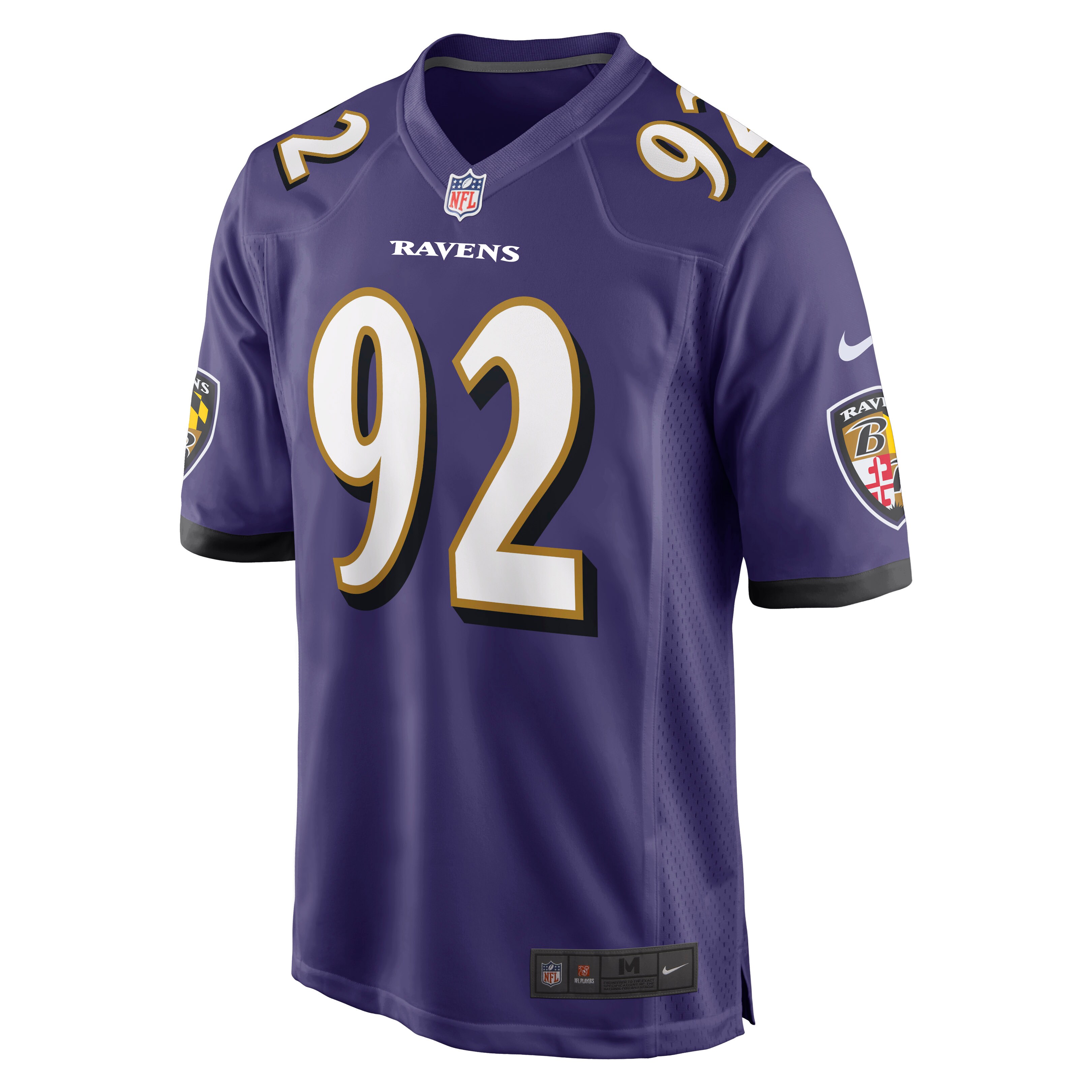Justin Madubuike Baltimore RavensGame Player Jersey - Purple