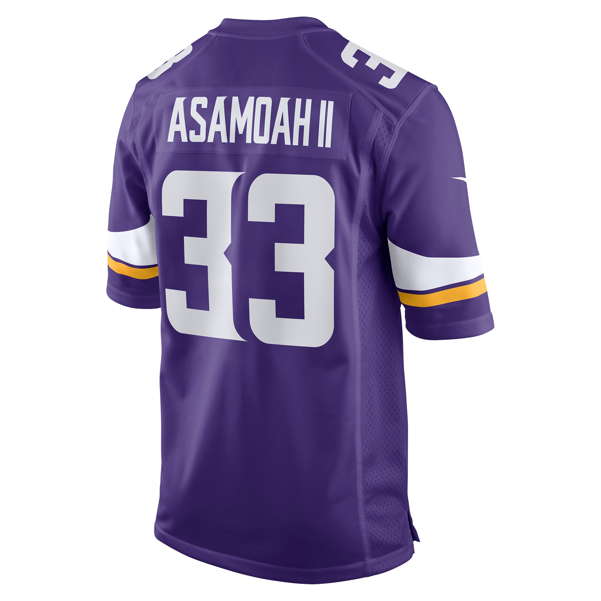 Brian Asamoah Minnesota VikingsPlayer Game Jersey - Purple