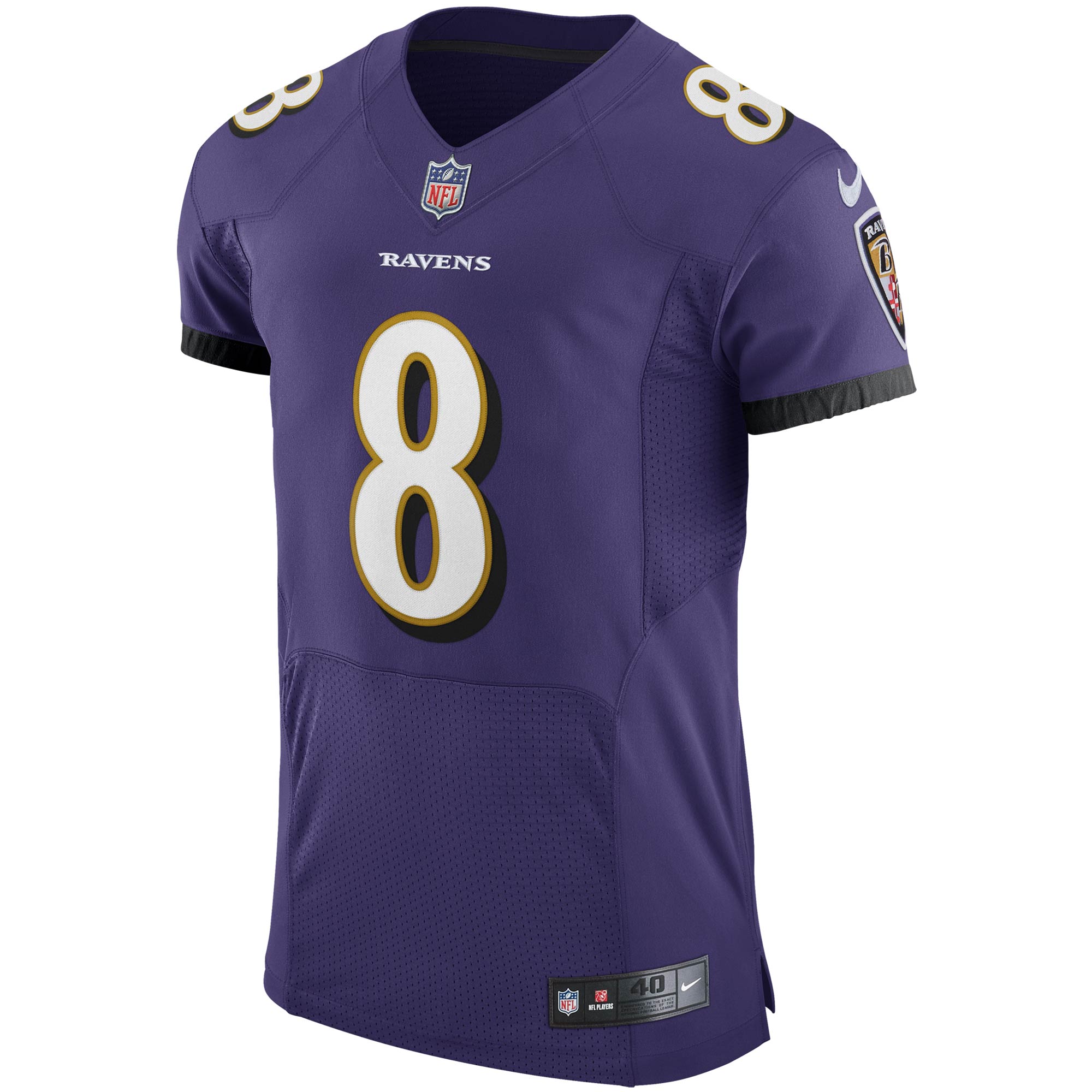Lamar Jackson Baltimore RavensVapor Elite Player Jersey - Purple