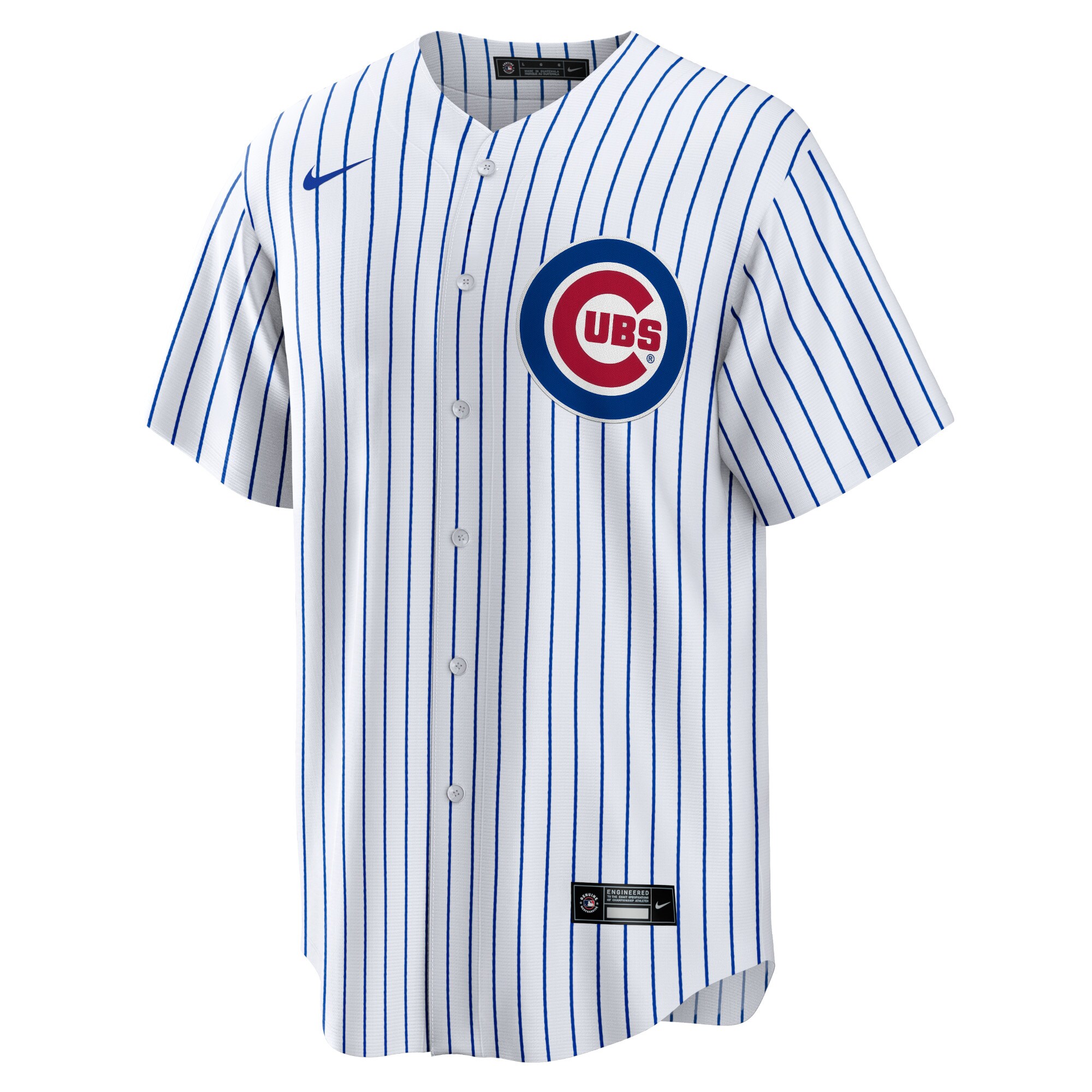 Chicago CubsHome Blank Replica Jersey - White