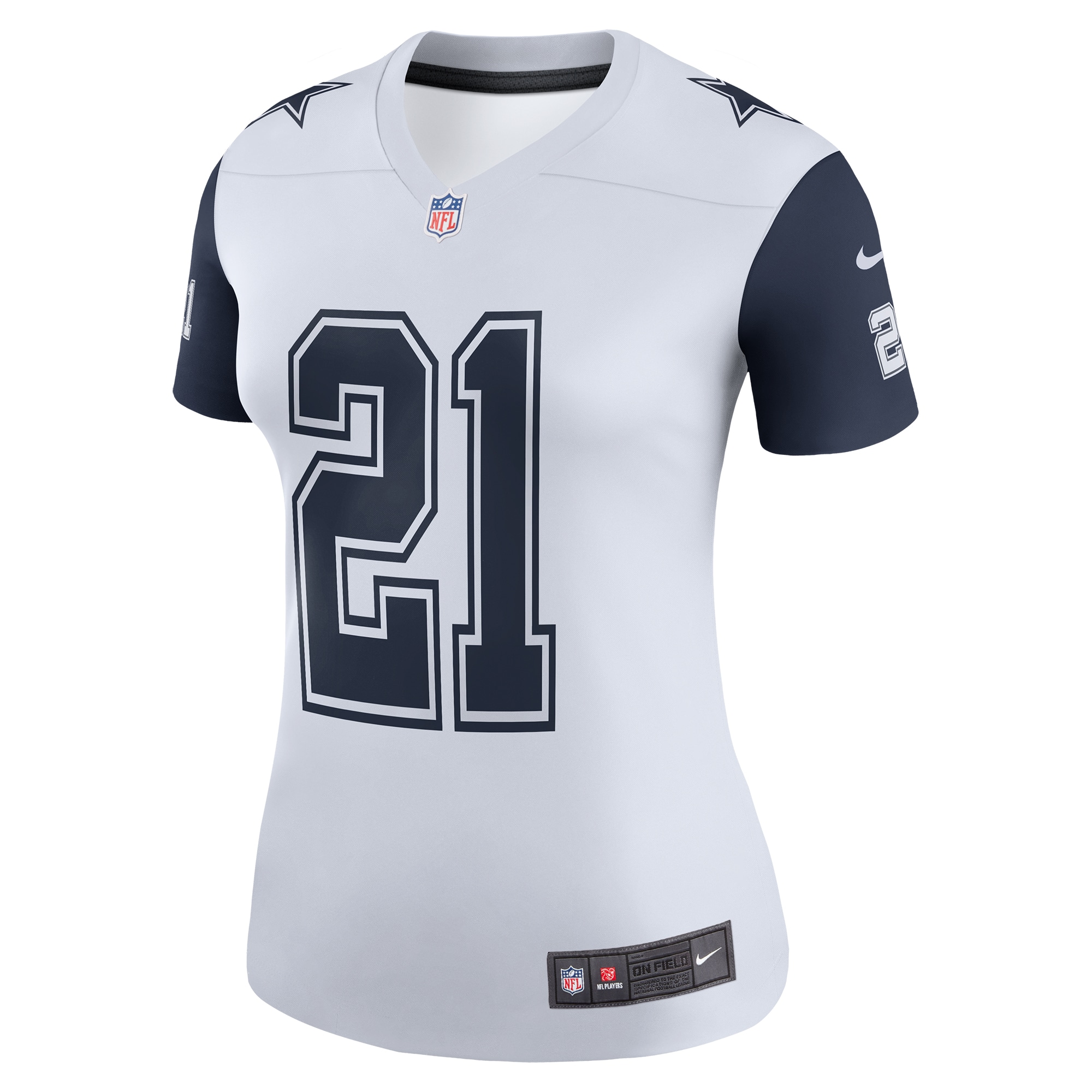 Ezekiel Elliott Dallas Cowboys Women's Color Rush Legend Player Jersey - White
