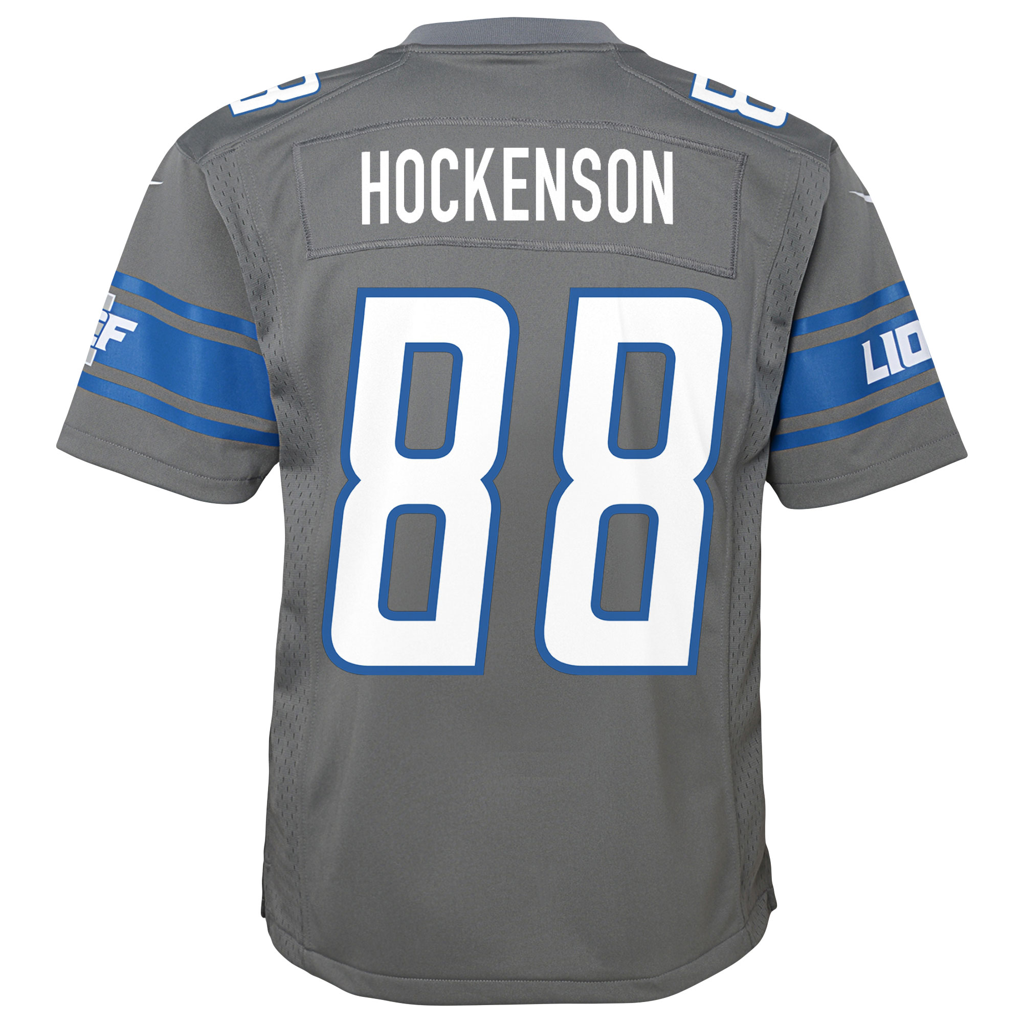T.J. Hockenson Detroit LionsYouth Team Game Jersey - Silver