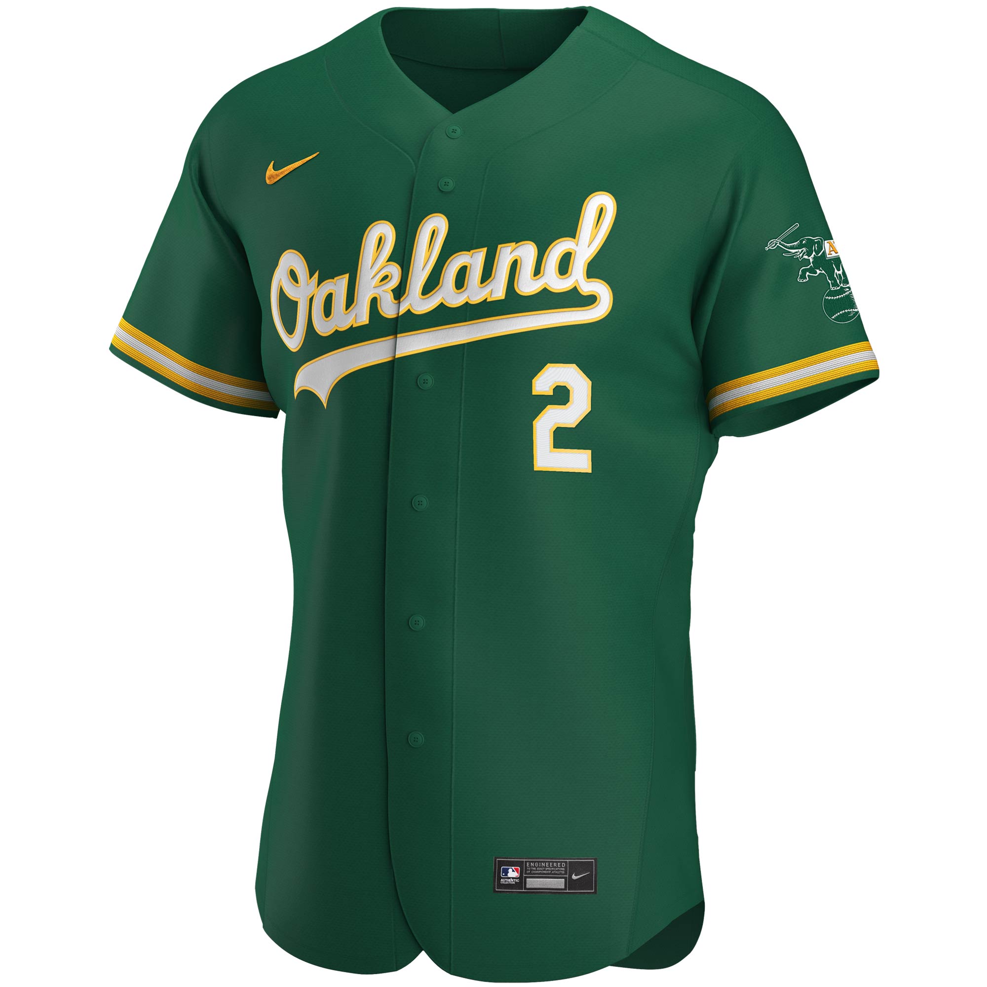 Khris Davis Oakland AthleticsAlternate Authentic Player Jersey - Kelly Green