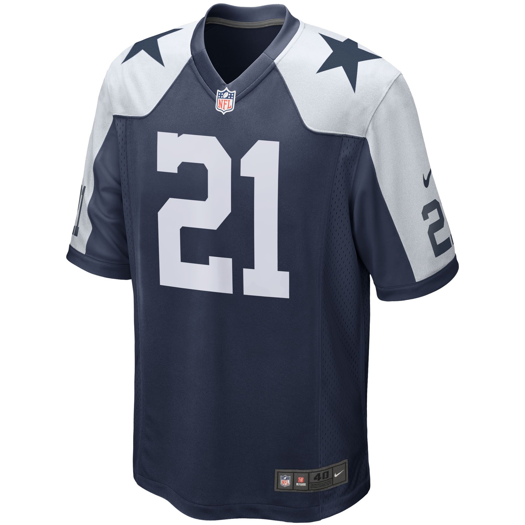 Ezekiel Elliott Dallas CowboysAlternate Game Team Jersey - Navy
