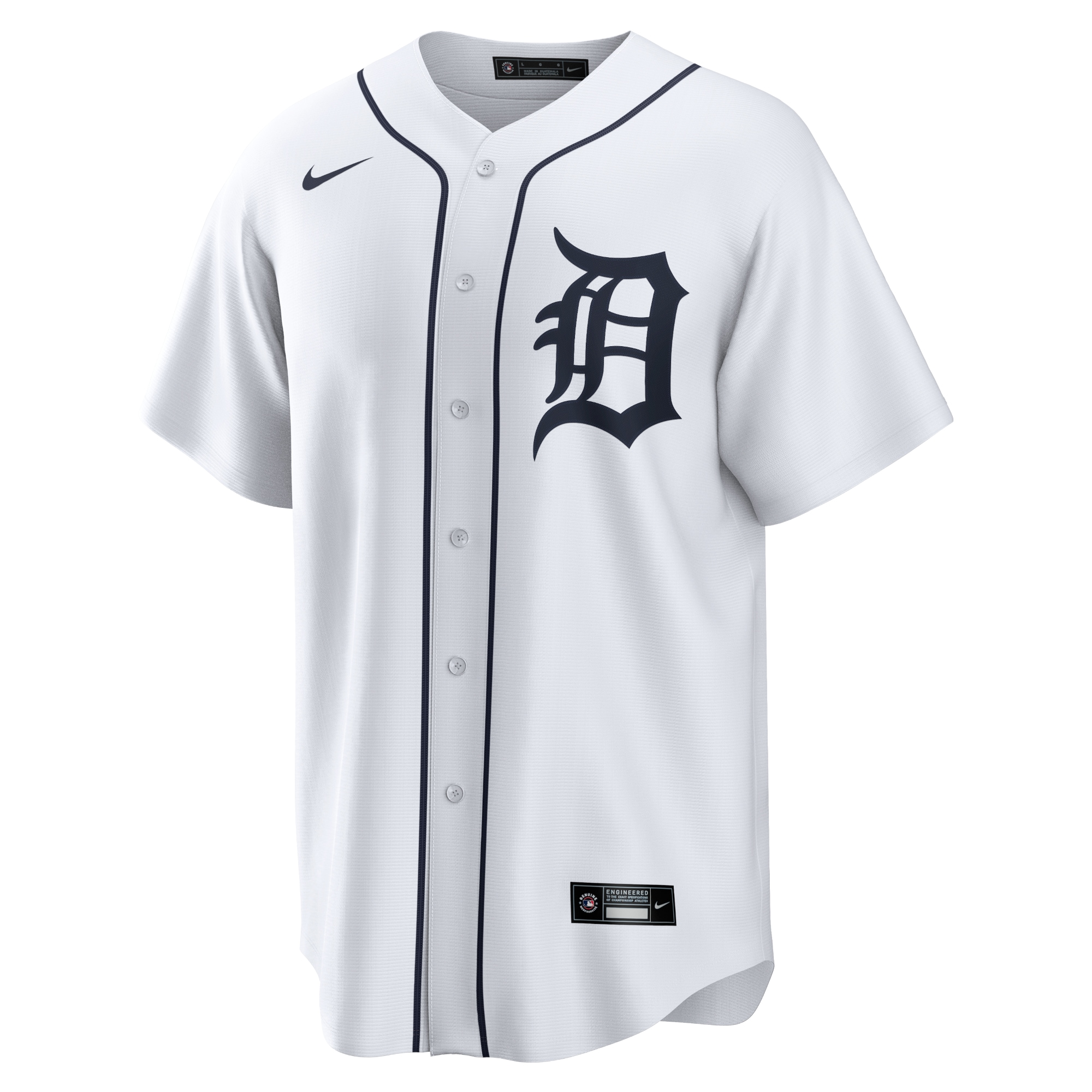 Detroit TigersHome Replica Team Jersey - White