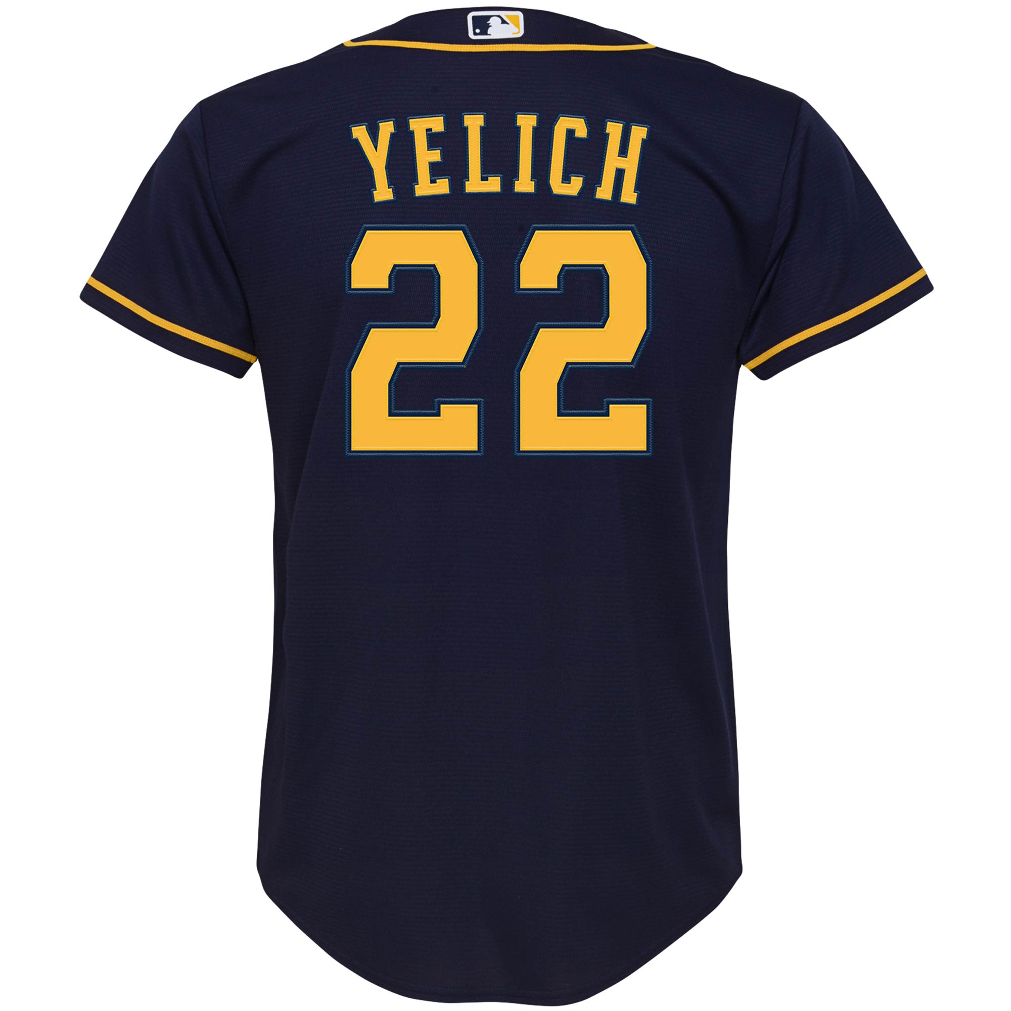 Christian Yelich Milwaukee BrewersYouth Alternate Replica Player Jersey - Navy