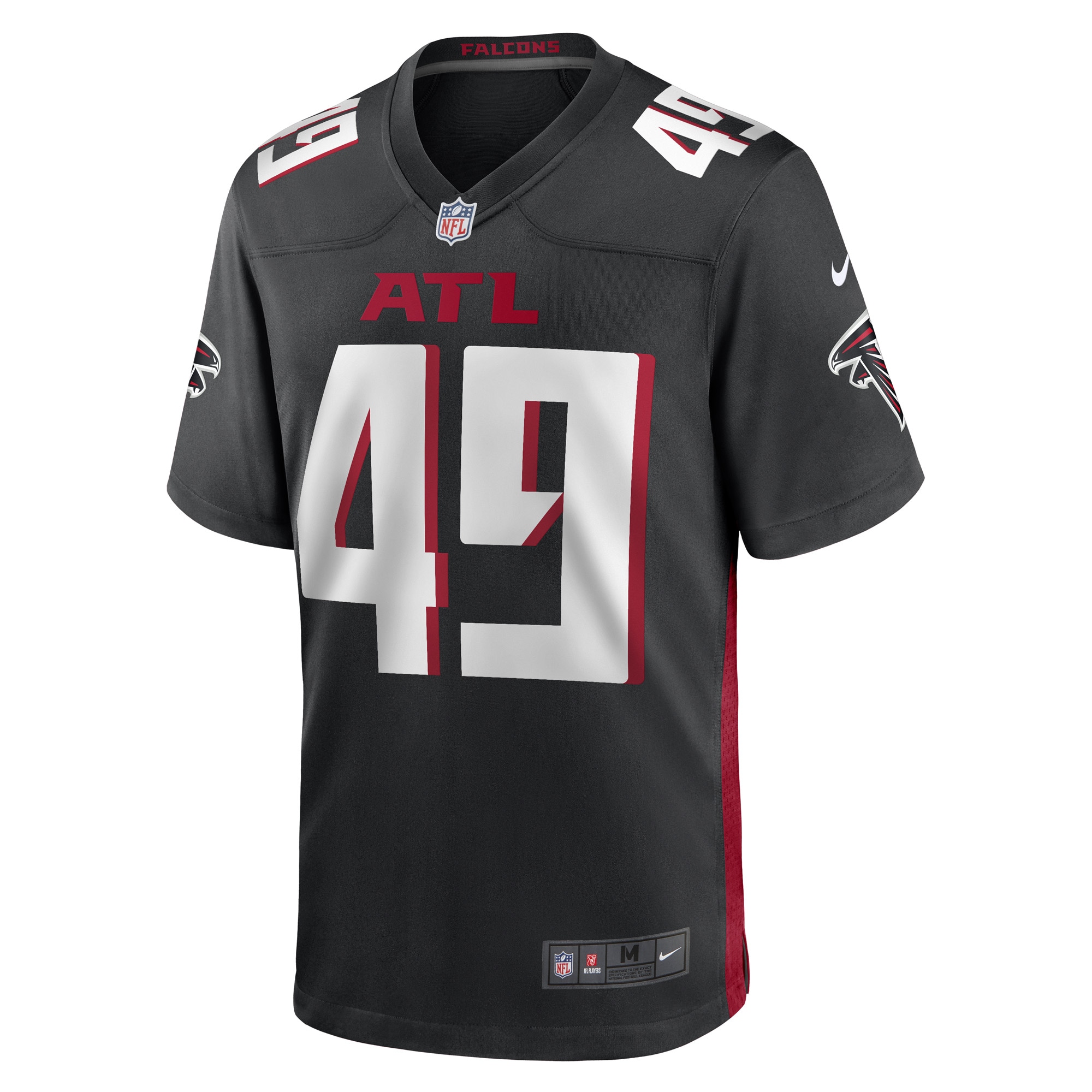 Jordan Brailford Atlanta FalconsGame Player Jersey - Black