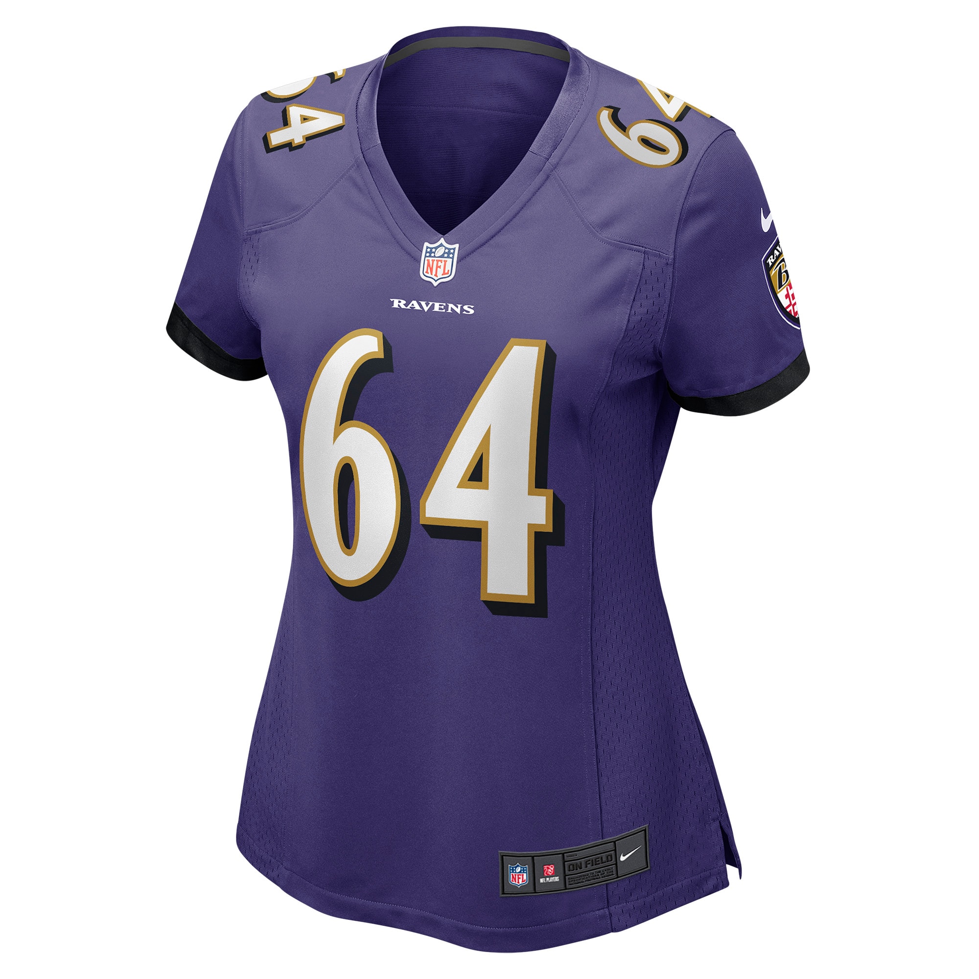 Tyler Linderbaum Baltimore Ravens Women's Player Game Jersey - Purple