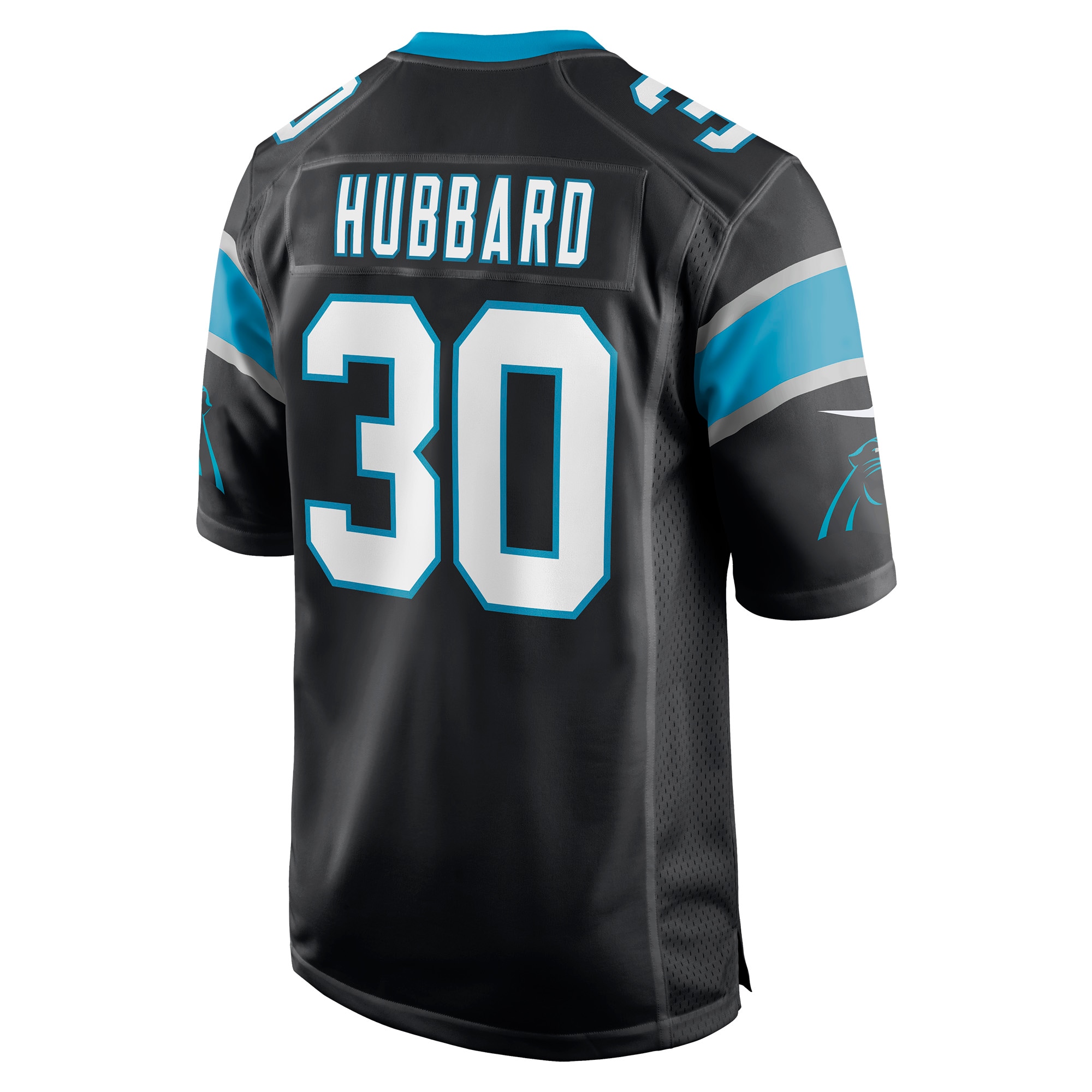 Chuba Hubbard Carolina PanthersGame Jersey - Black