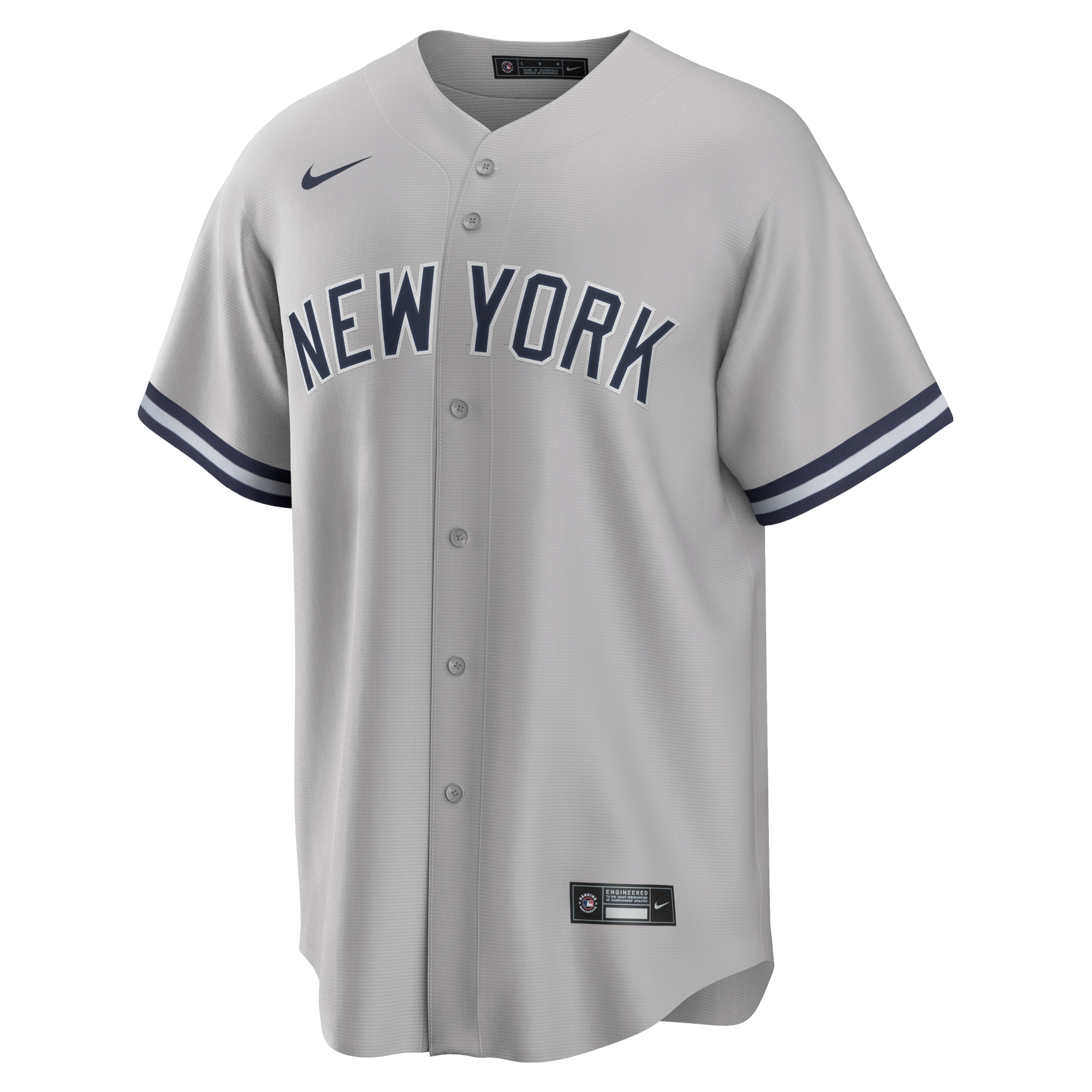 New York YankeesRoad Replica Team Jersey - Gray