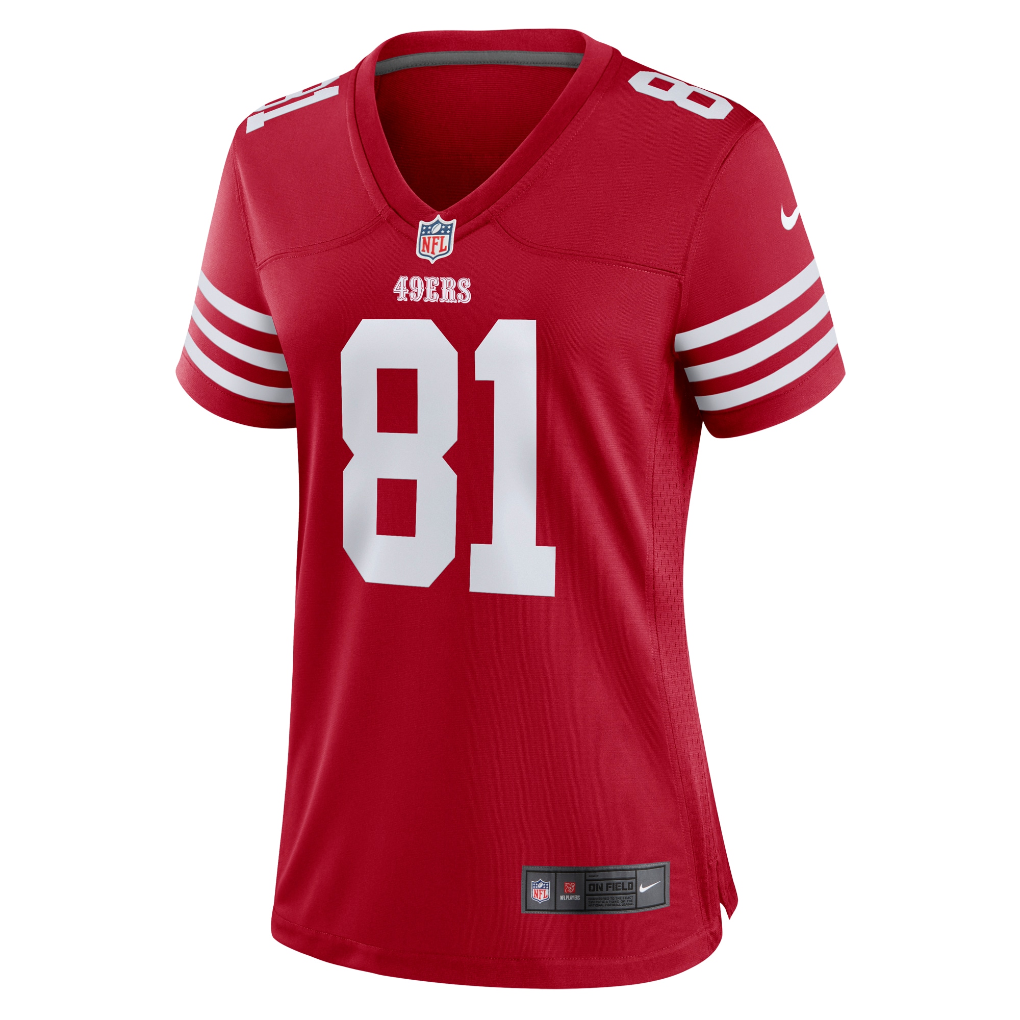Cameron Latu San Francisco 49ers Women's Team Game Jersey - Scarlet
