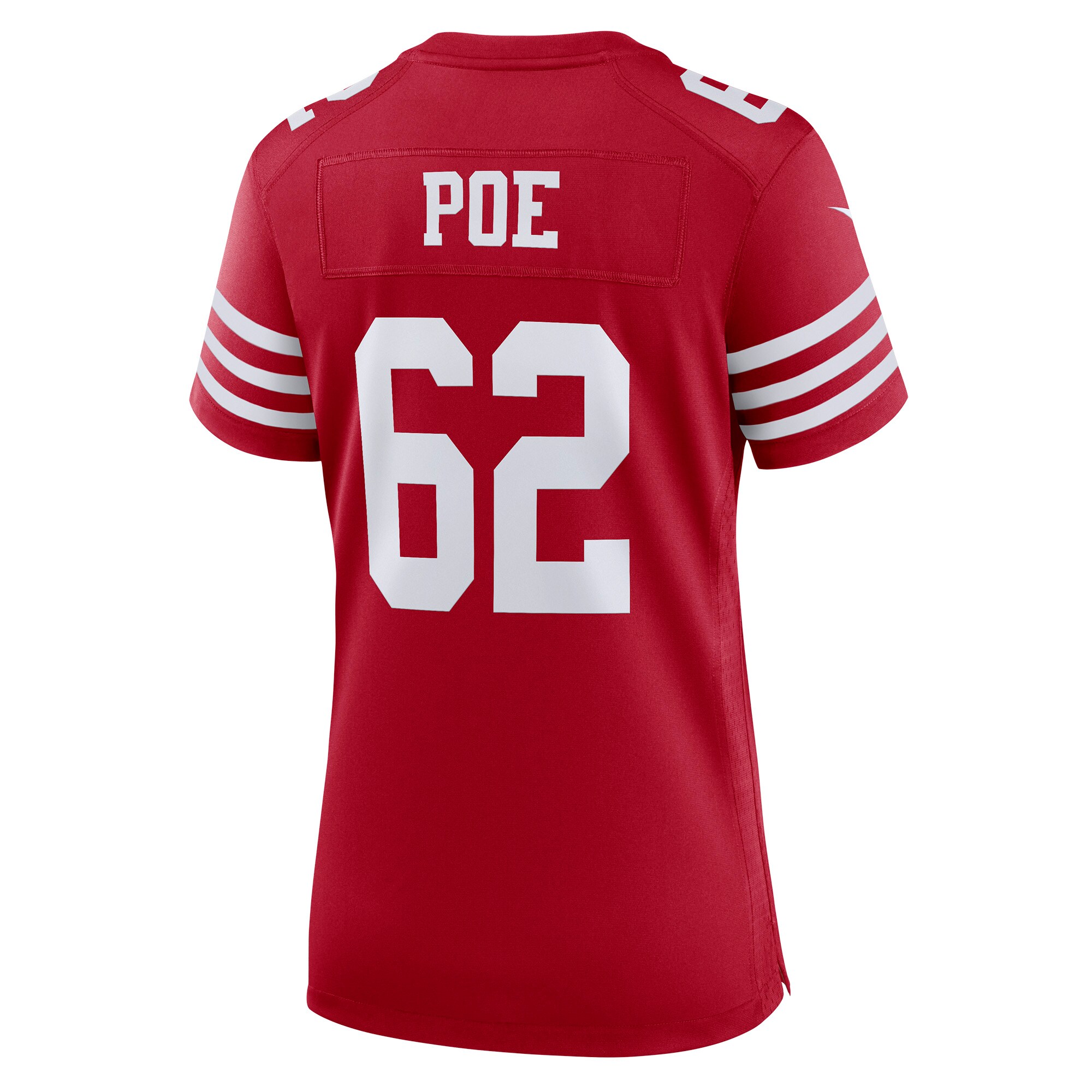 Jason Poe San Francisco 49ers Women's Game Player Jersey - Scarlet