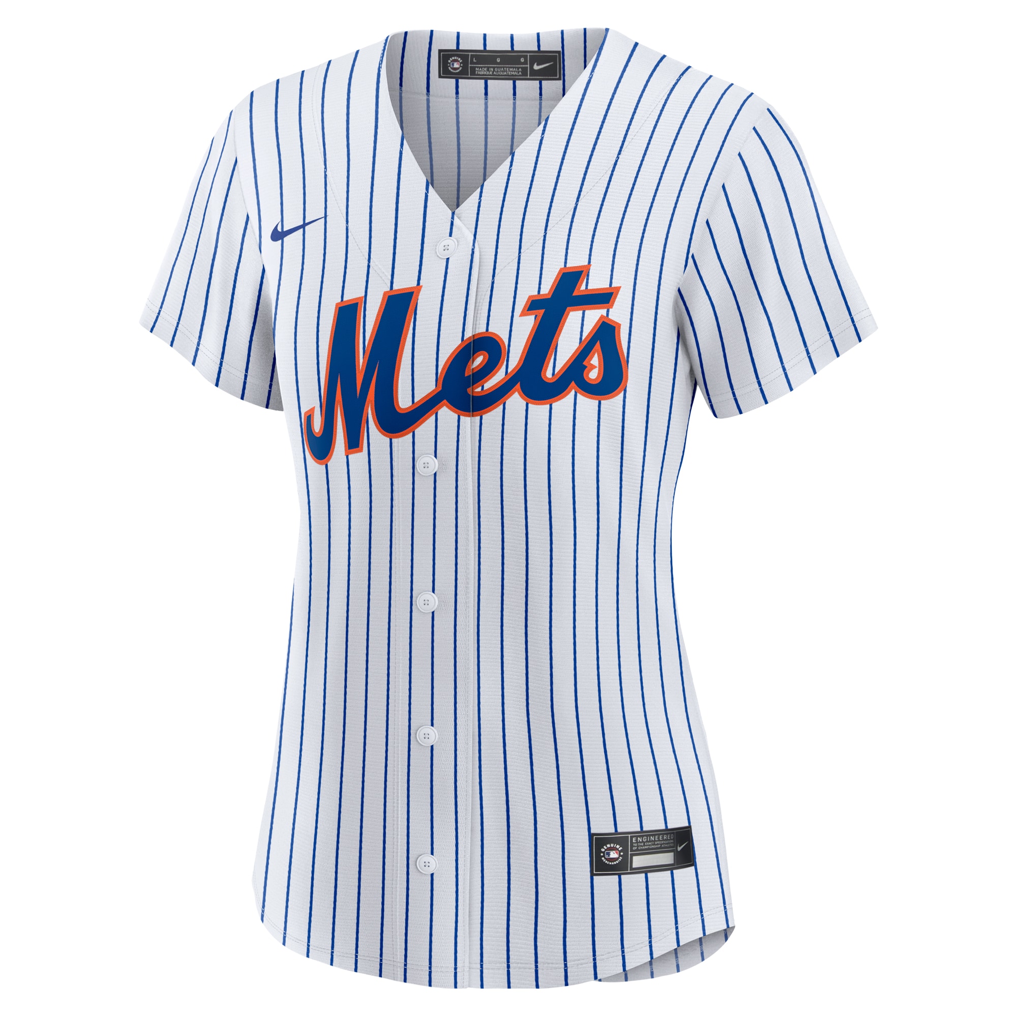 Justin Verlander New York Mets Women's Home Replica Player Jersey - White/Royal
