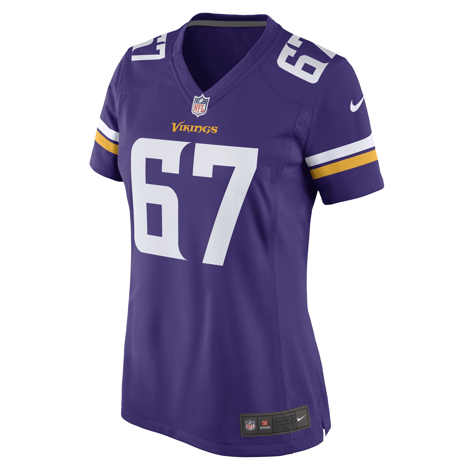 Ed Ingram Minnesota Vikings Women's Game Player Jersey - Purple