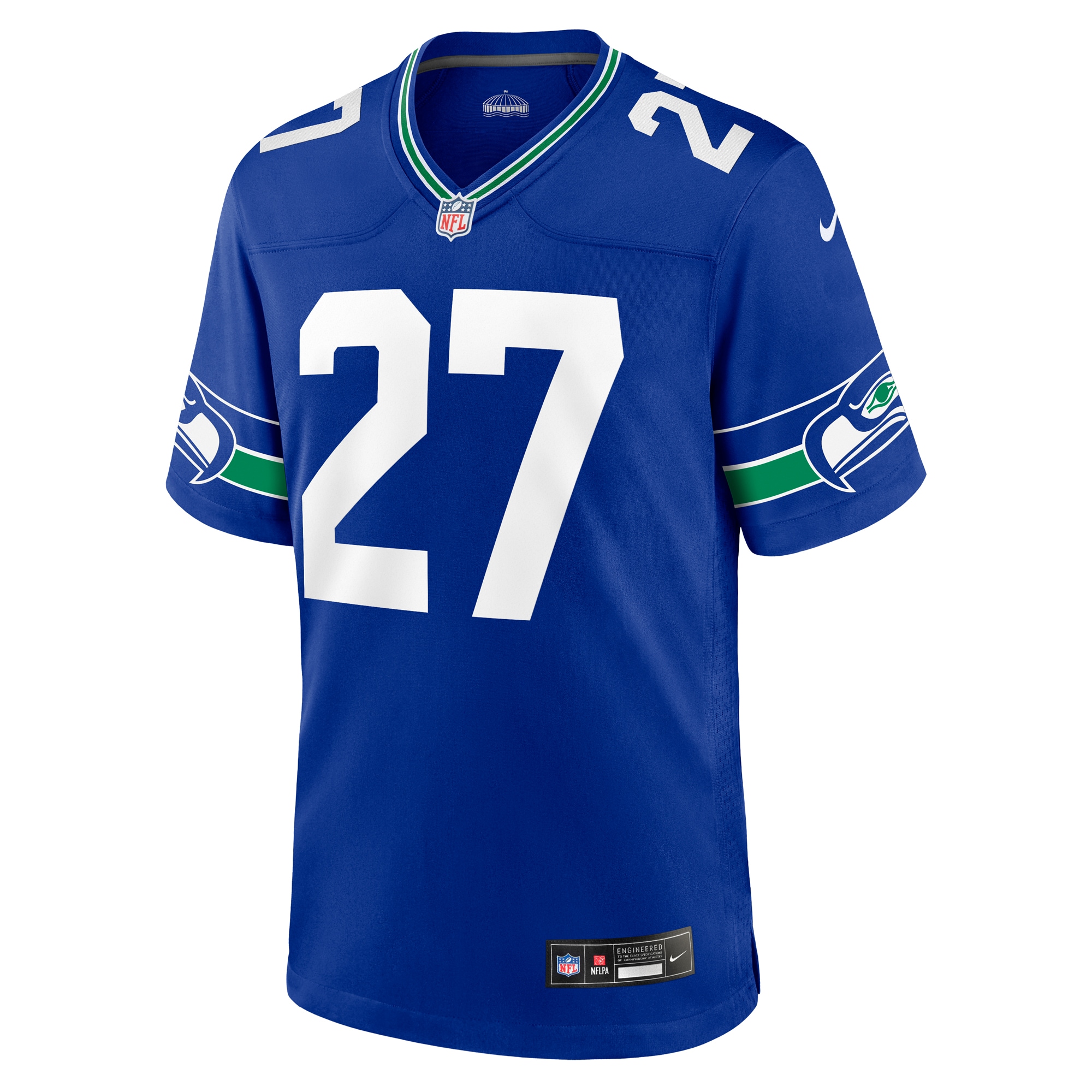 Tariq Woolen Seattle SeahawksThrowback Player Game Jersey - Royal