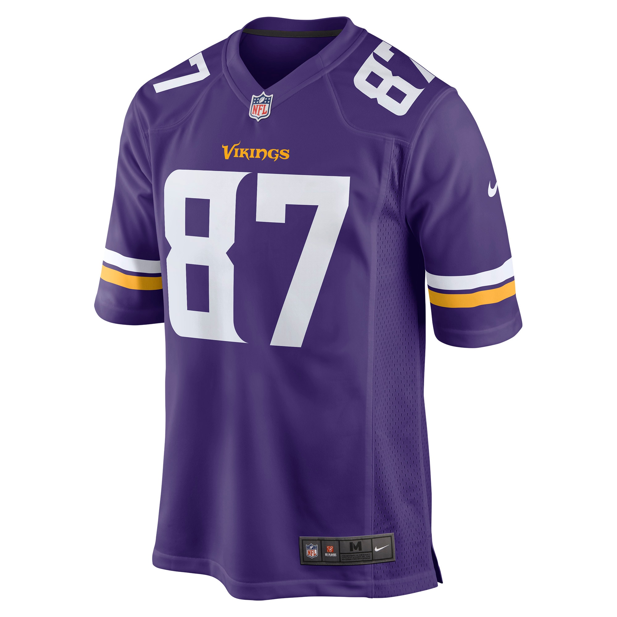 T.J. Hockenson Minnesota VikingsGame Player Jersey - Purple